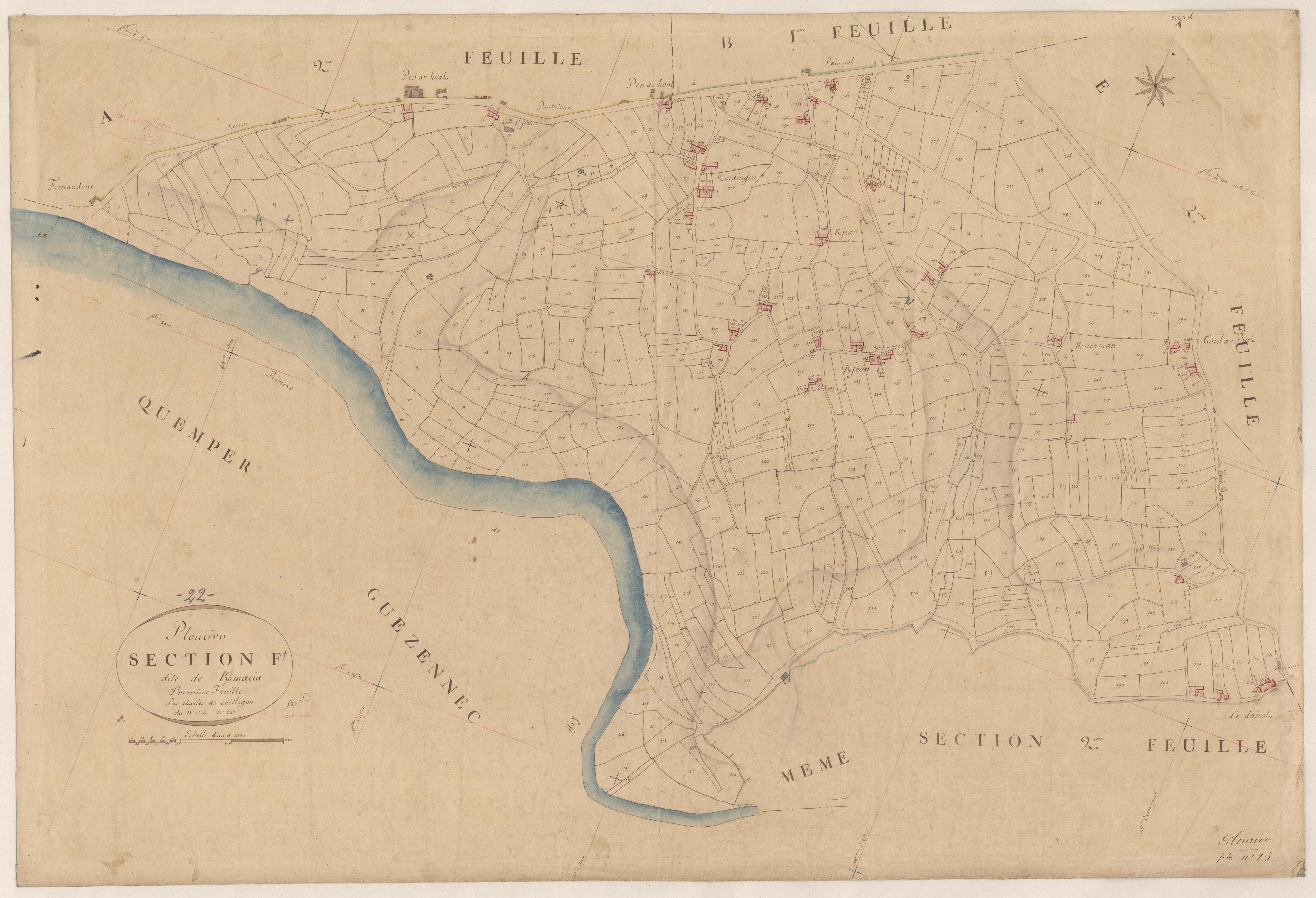 Plourivo - Section F, 1re feuille