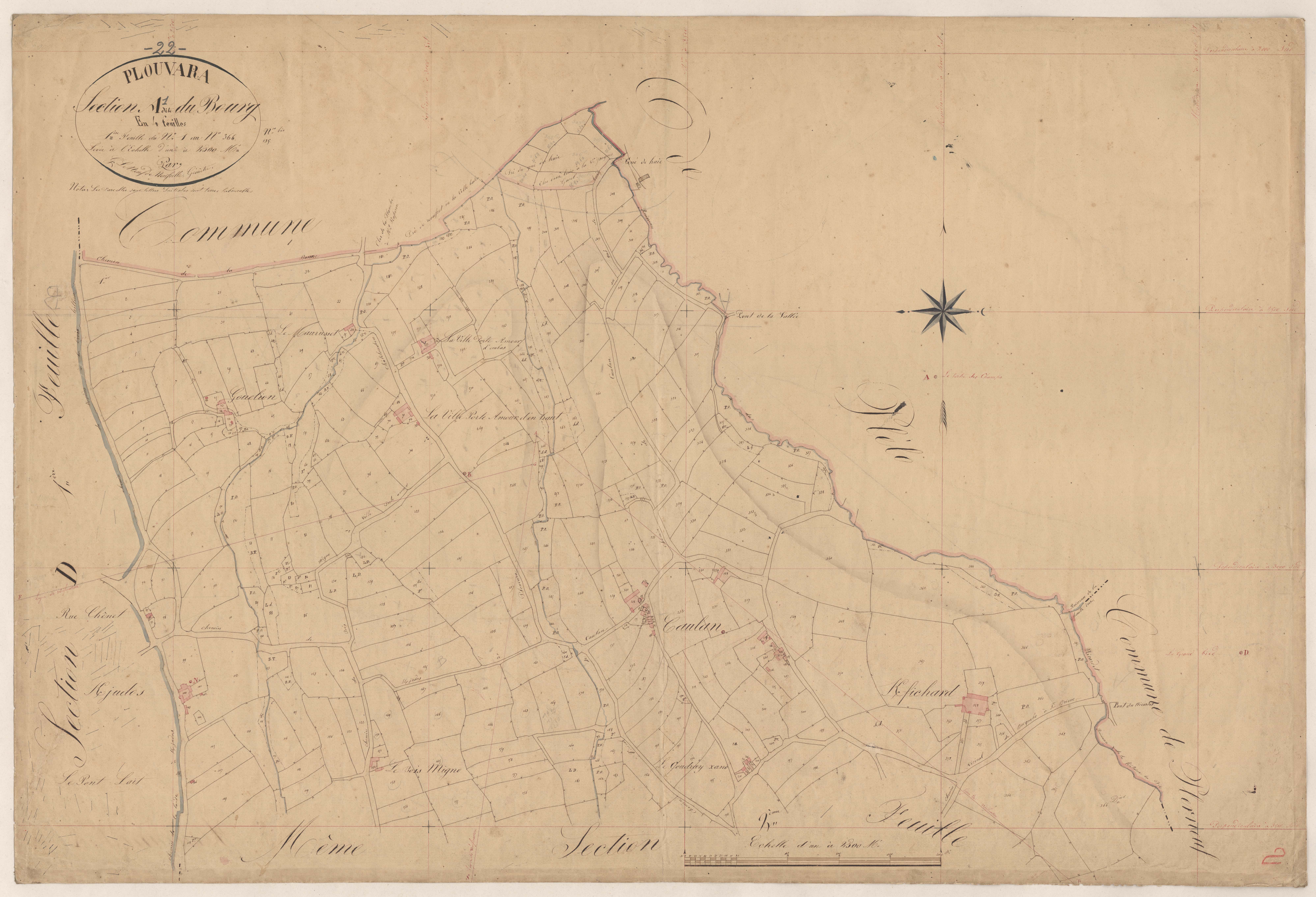 Plouvara - Section A, 1re feuille