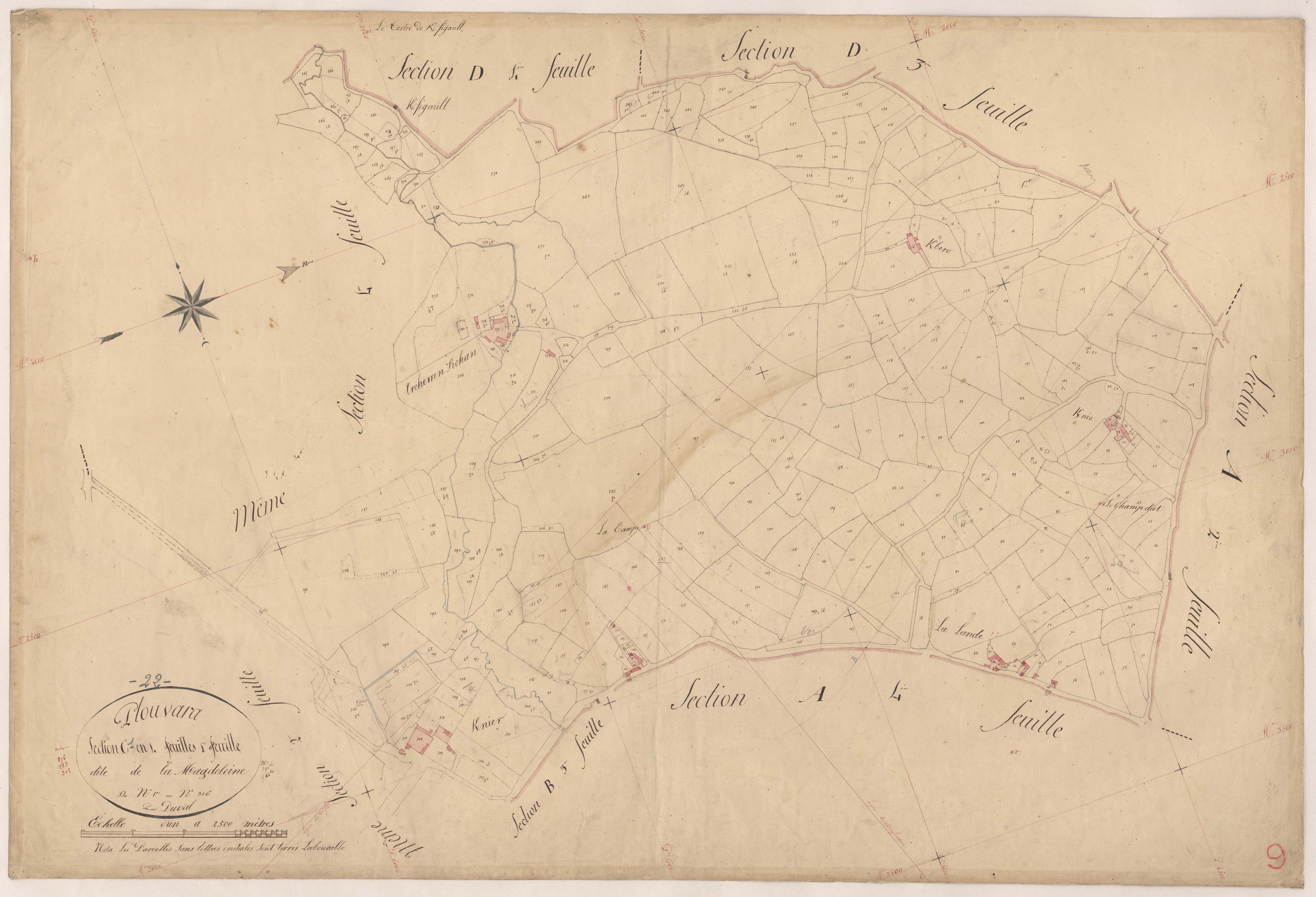 Plouvara - Section C, 1re feuille