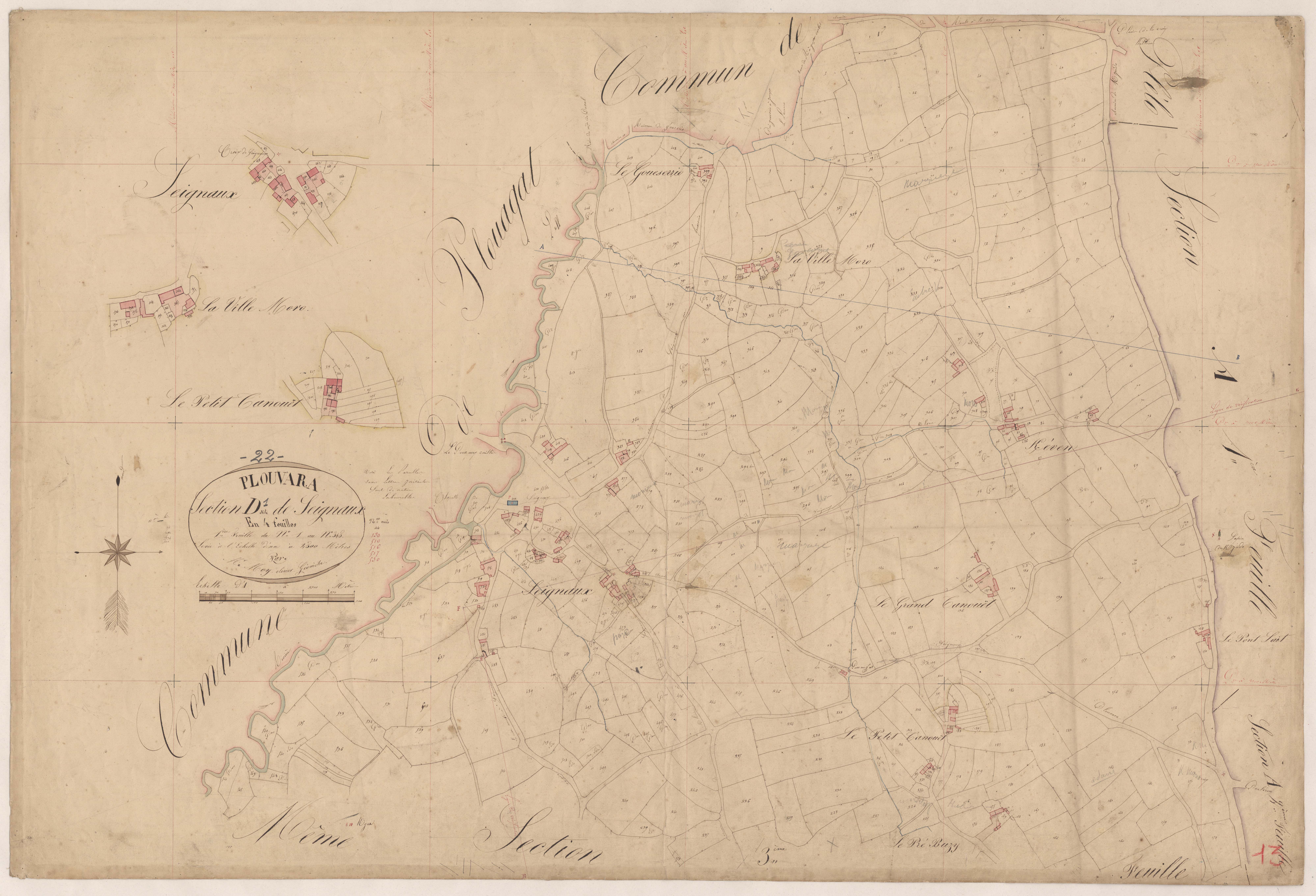 Plouvara - Section D, 1re feuille