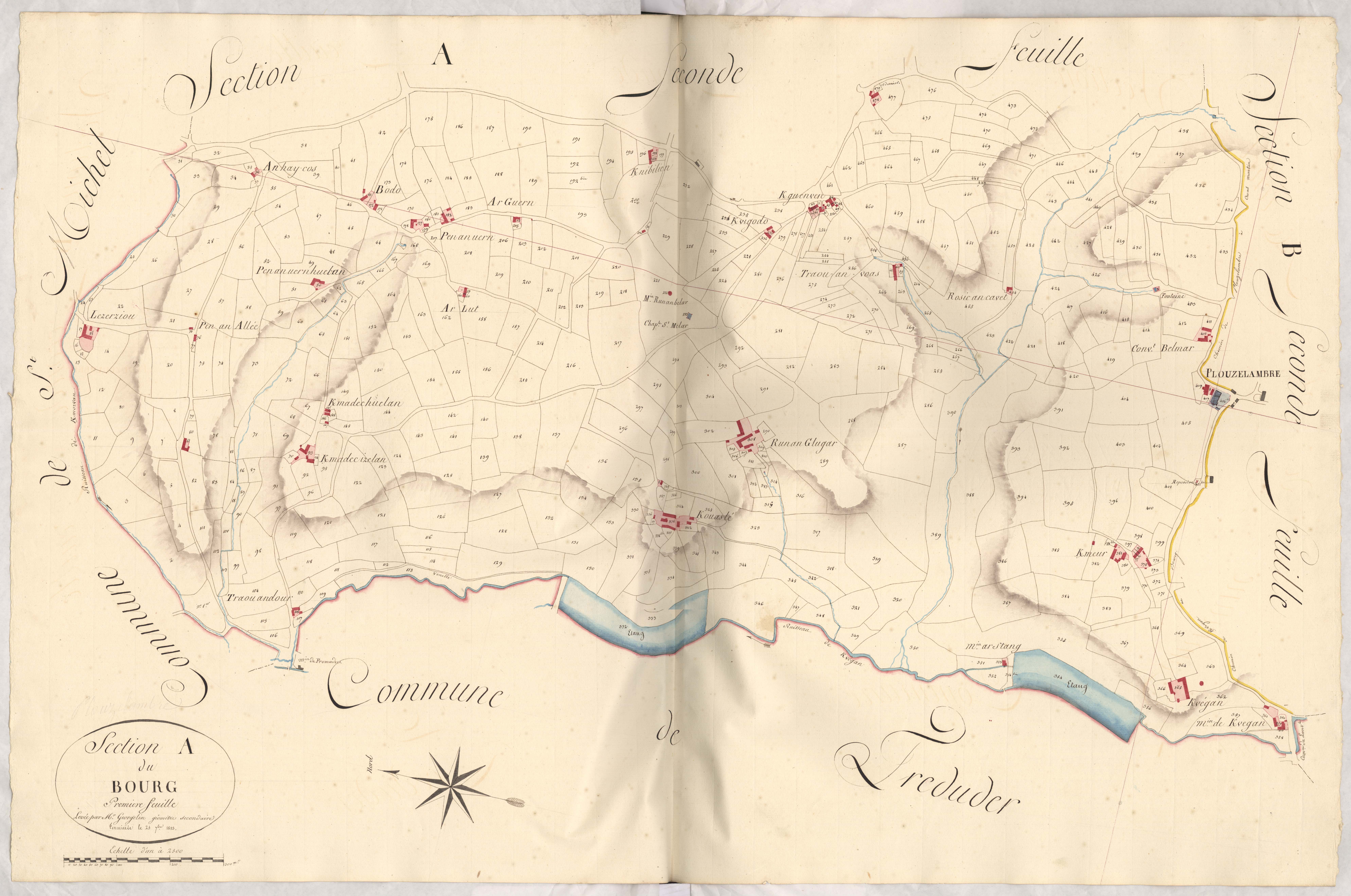 Plouzélambre - Section A, 1re feuille