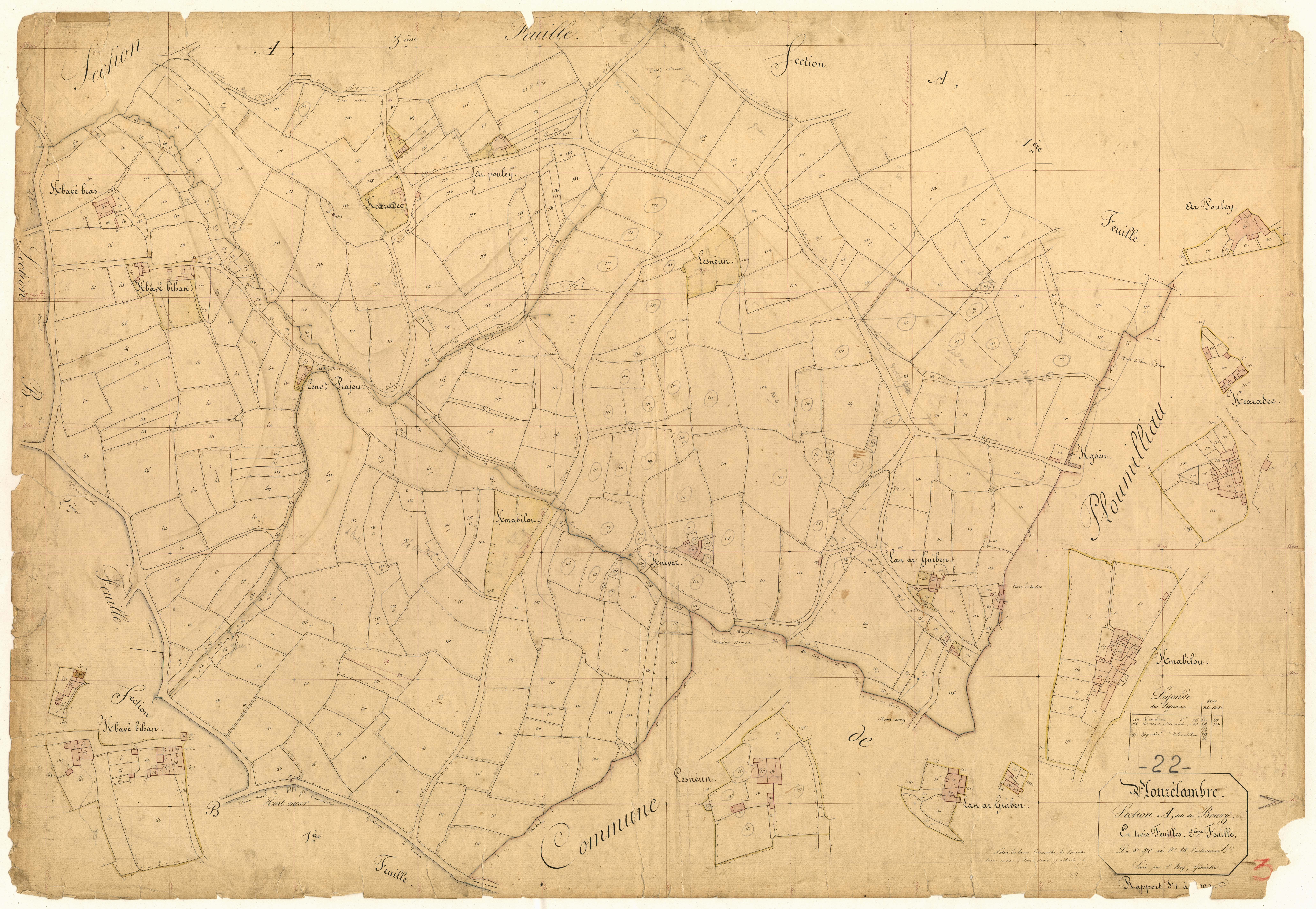 Plouzélambre - Section A, 2e feuille
