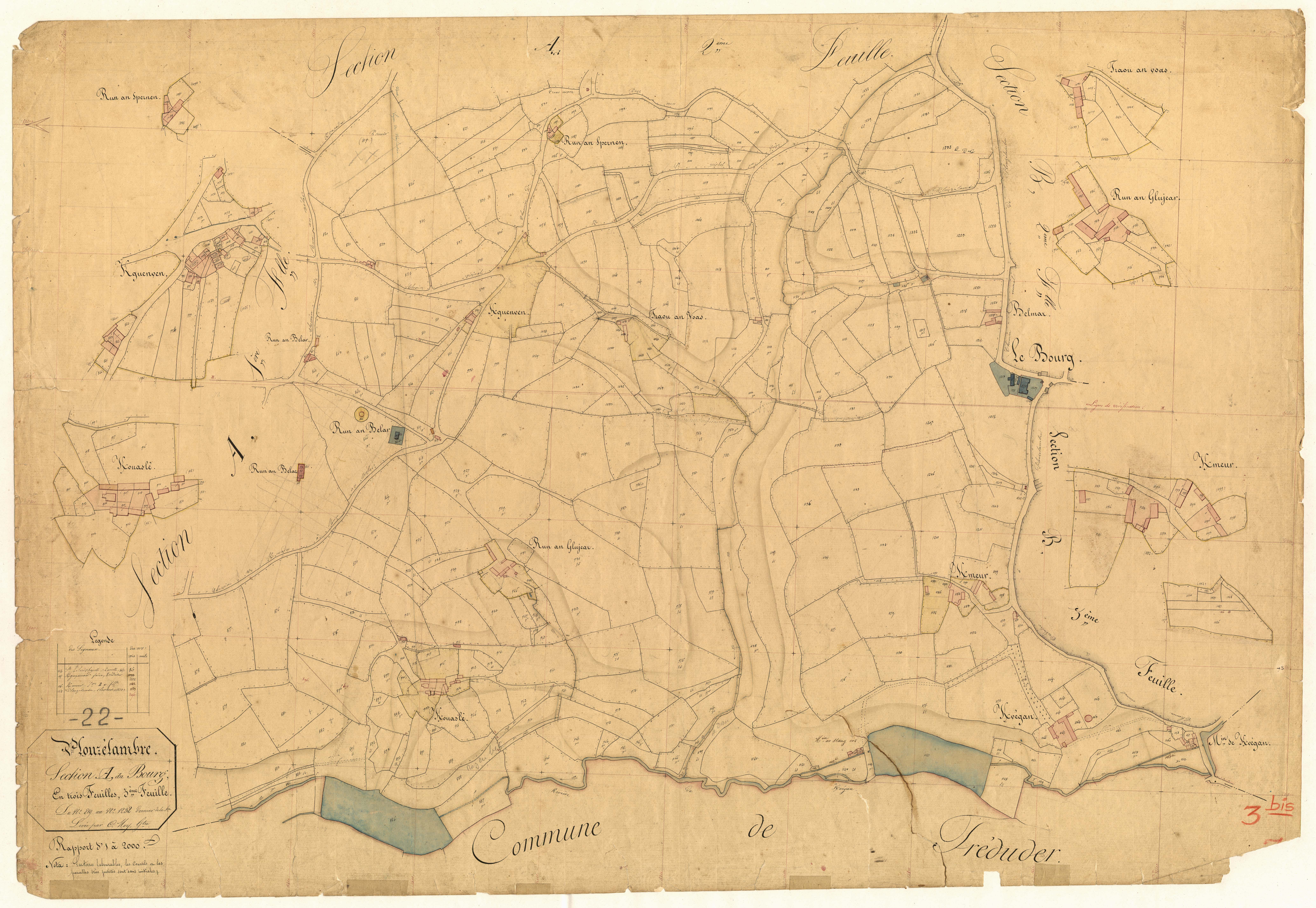 Plouzélambre - Section A, 3e feuille