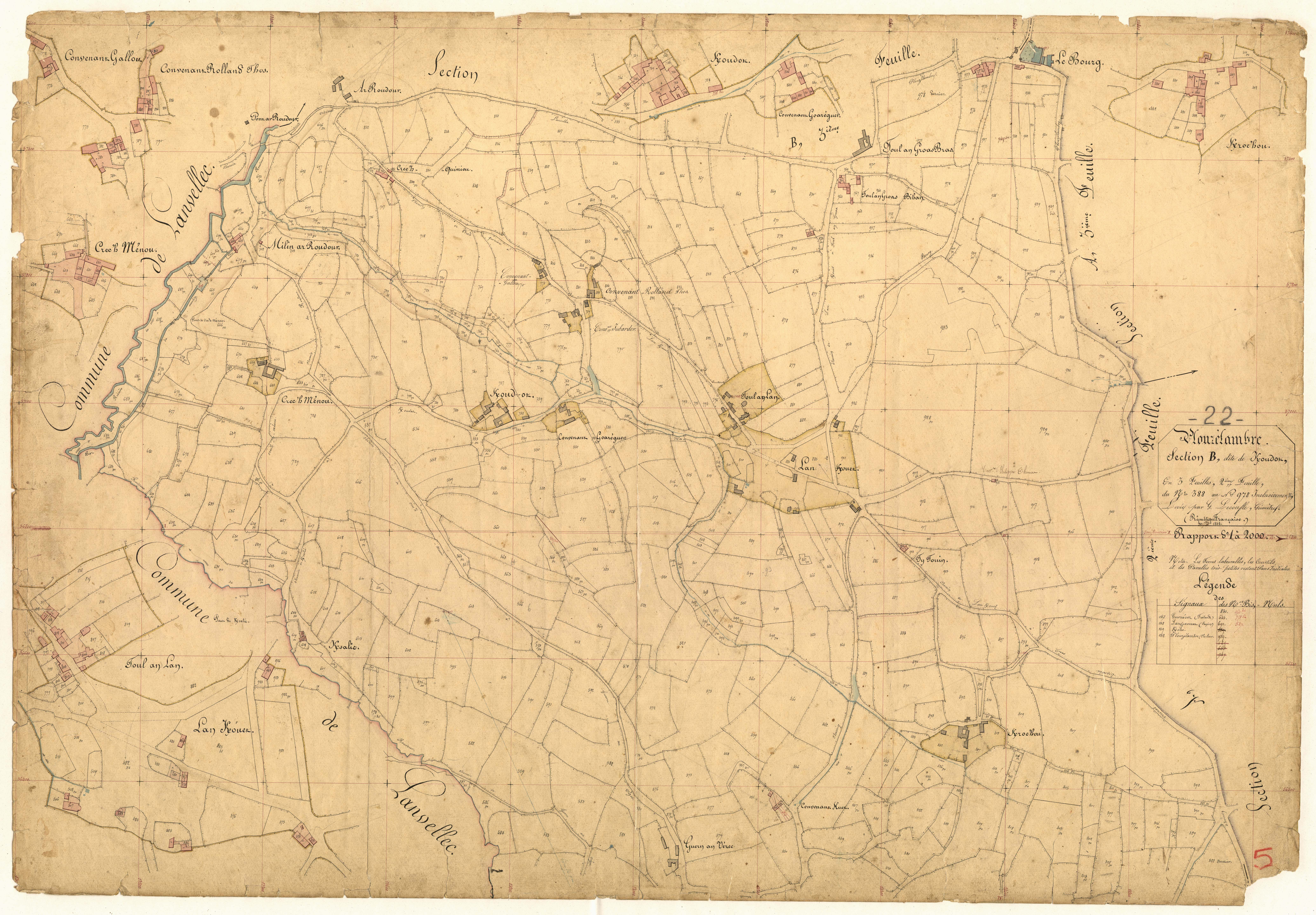 Plouzélambre - Section B, 2e feuille