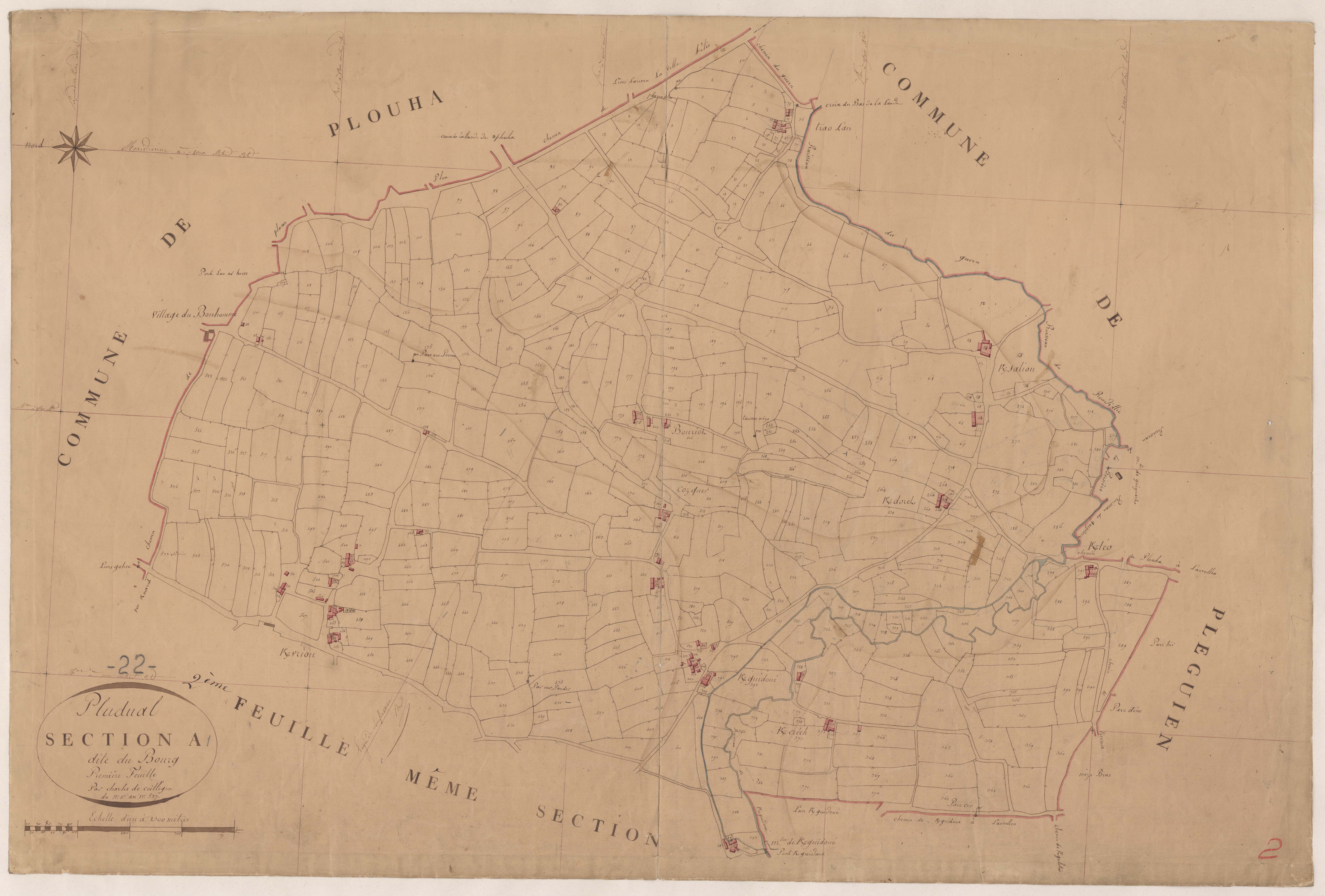 Pludual - Section A, 1re feuille