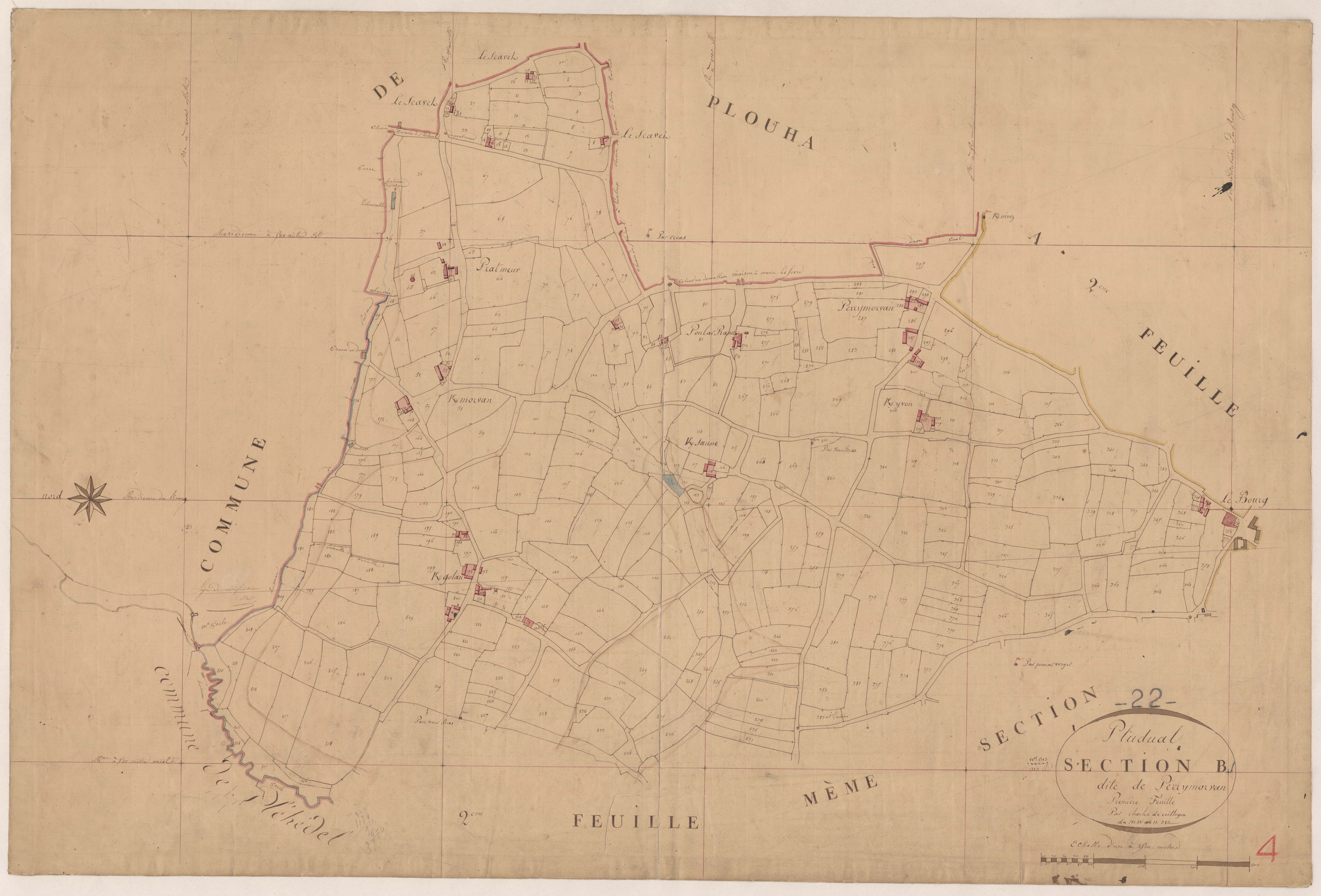 Pludual - Section B, 1re feuille