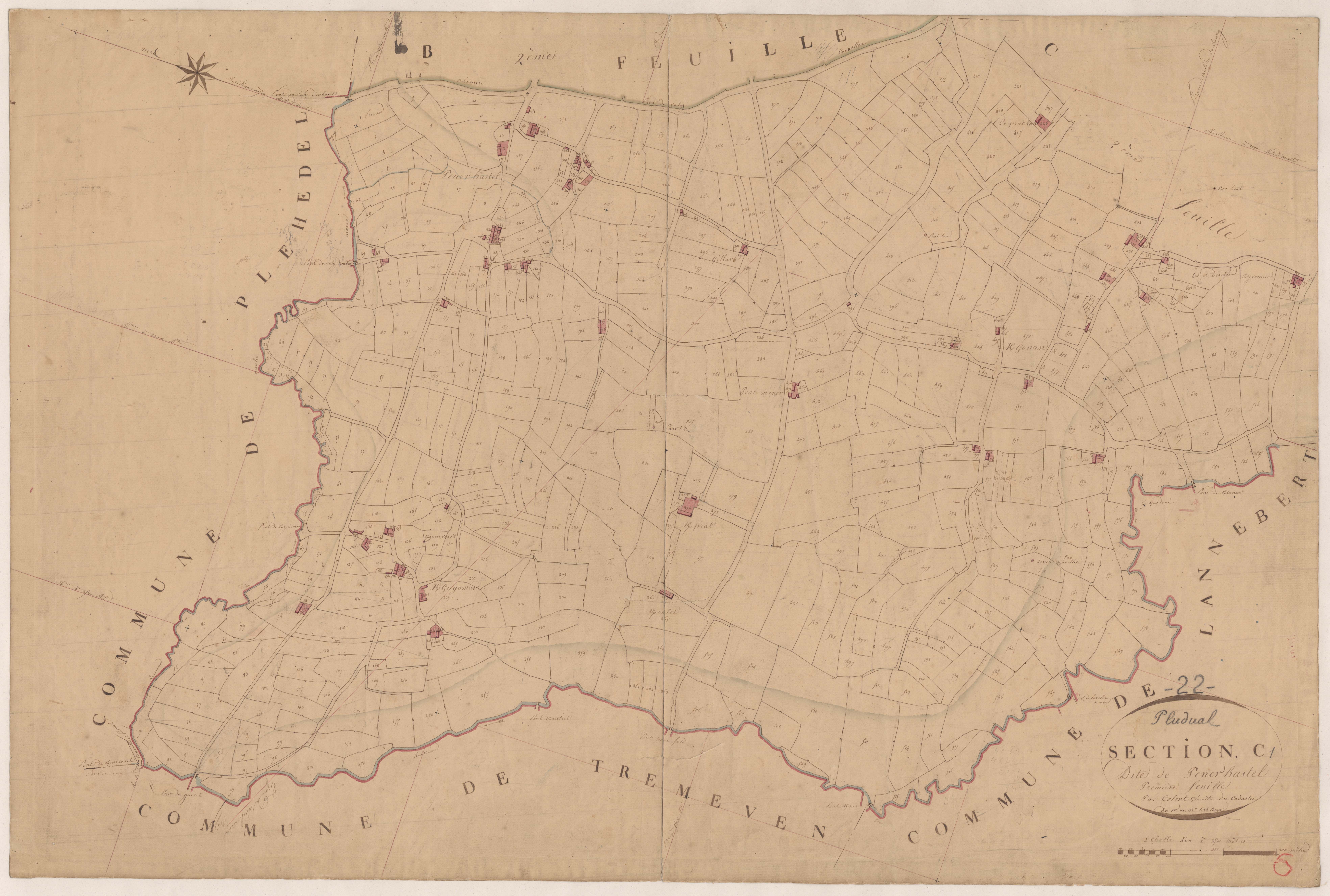 Pludual - Section C, 1re feuille