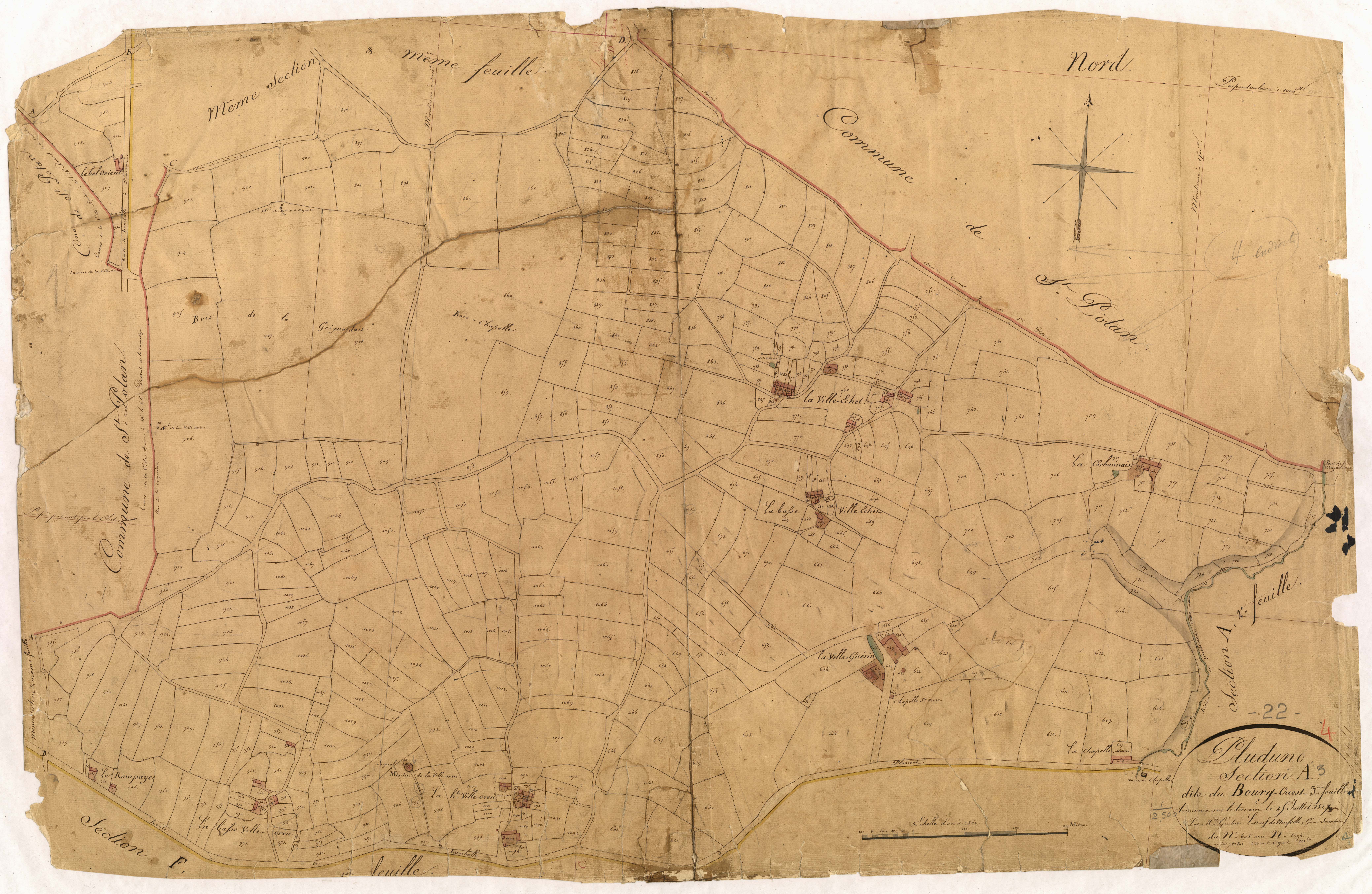 Pluduno - Section A, 3e feuille