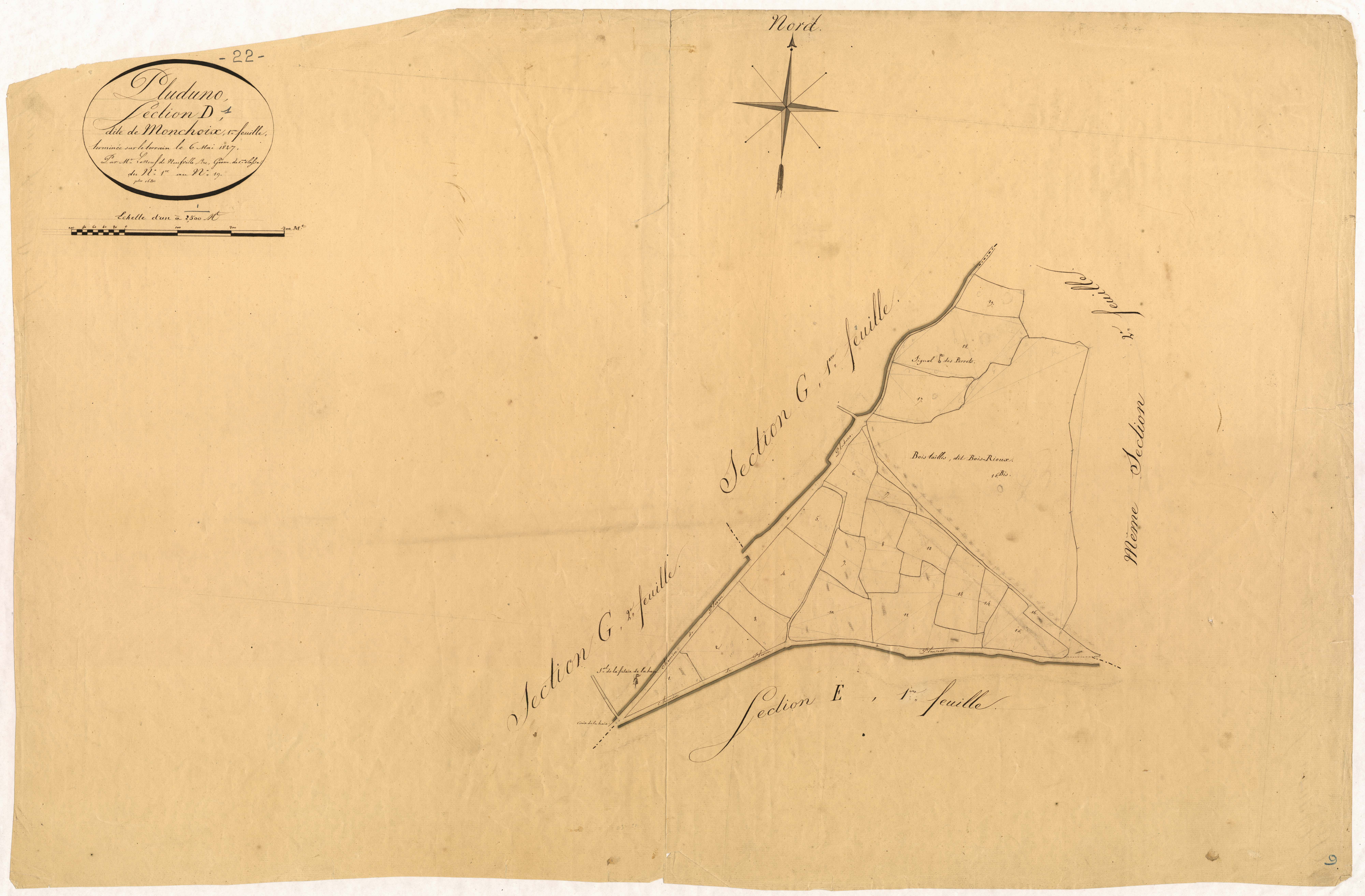 Pluduno - Section D, 1re feuille