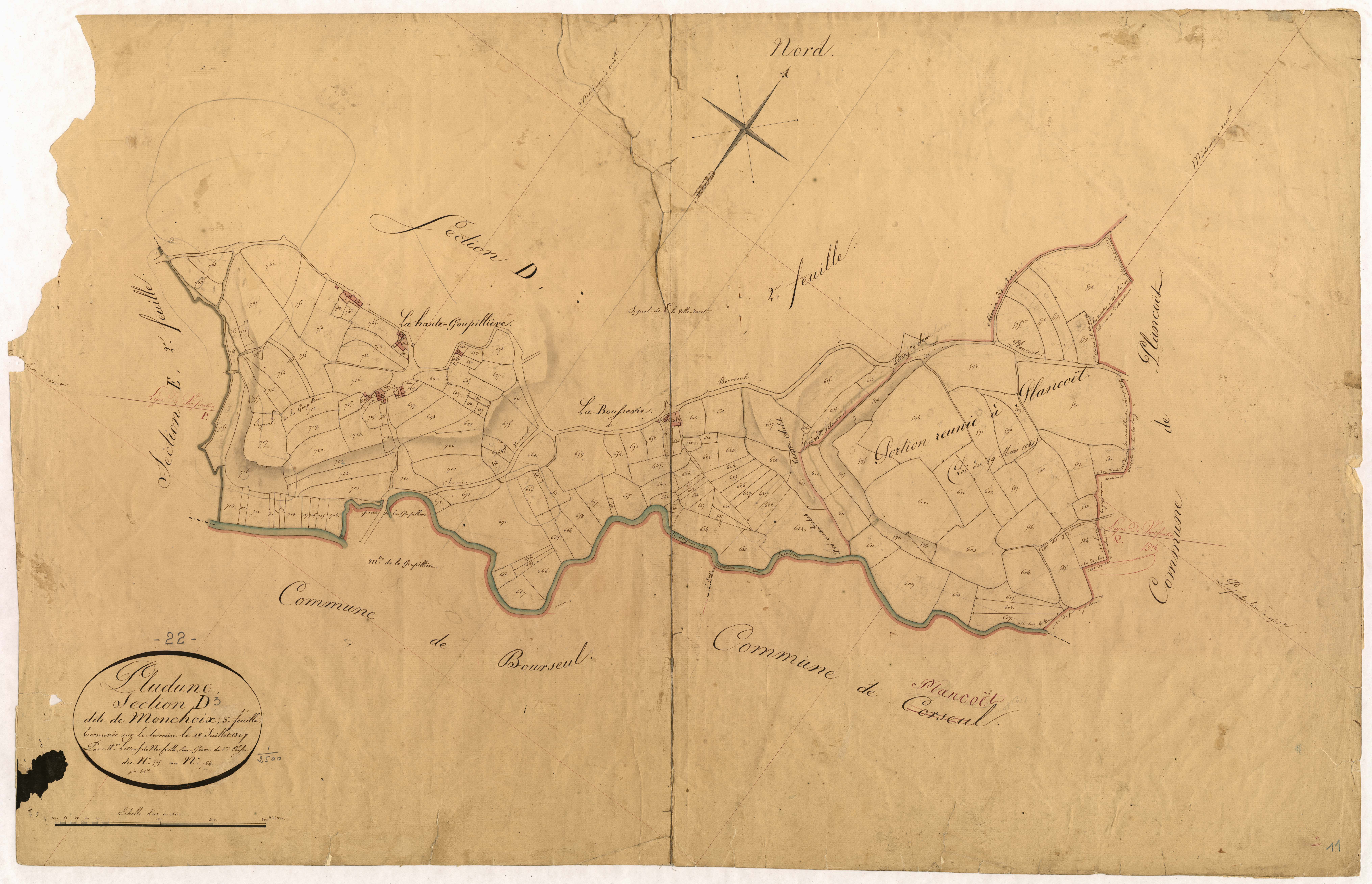 Pluduno - Section D, 3e feuille