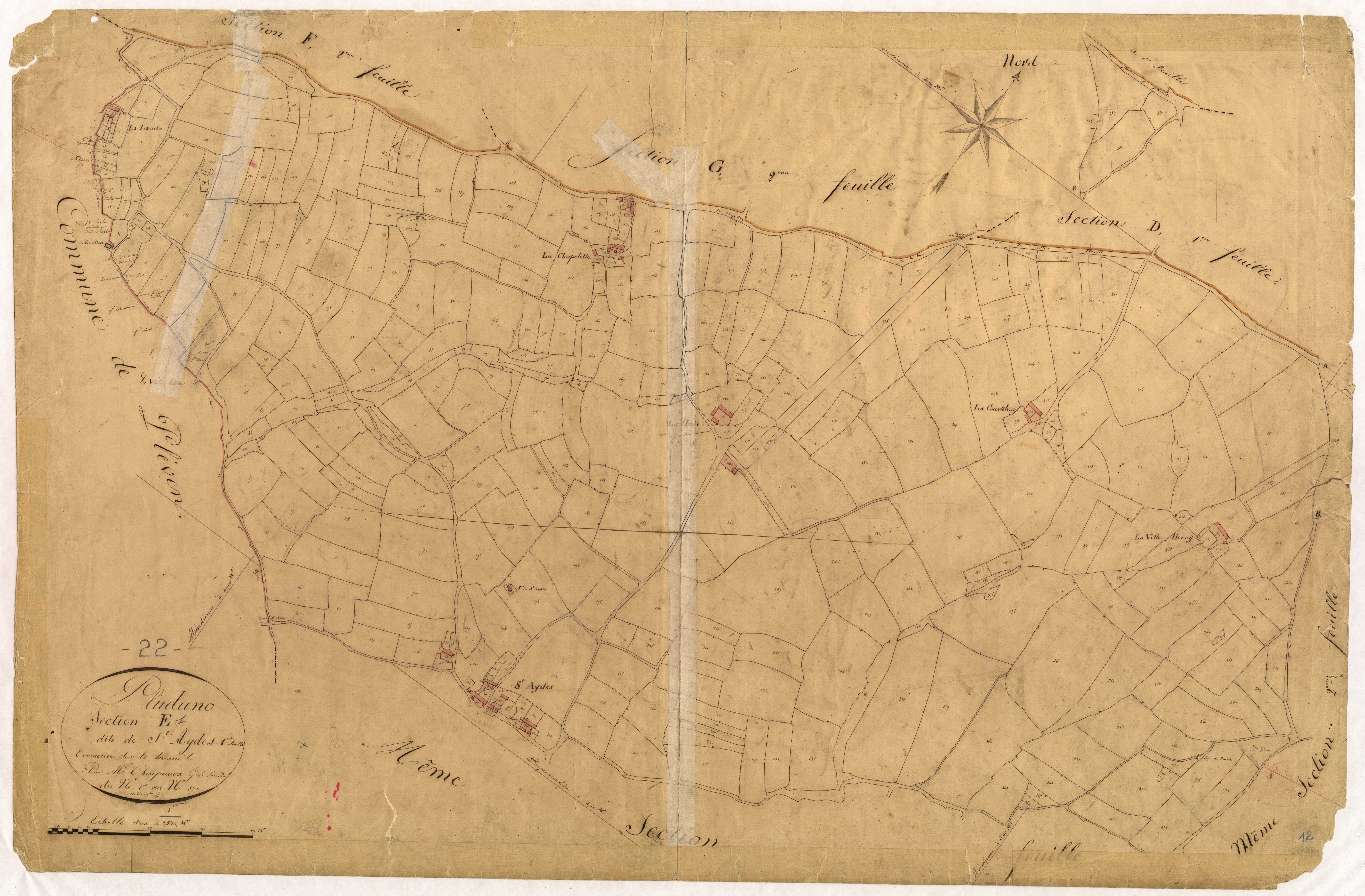 Pluduno - Section E, 1re feuille
