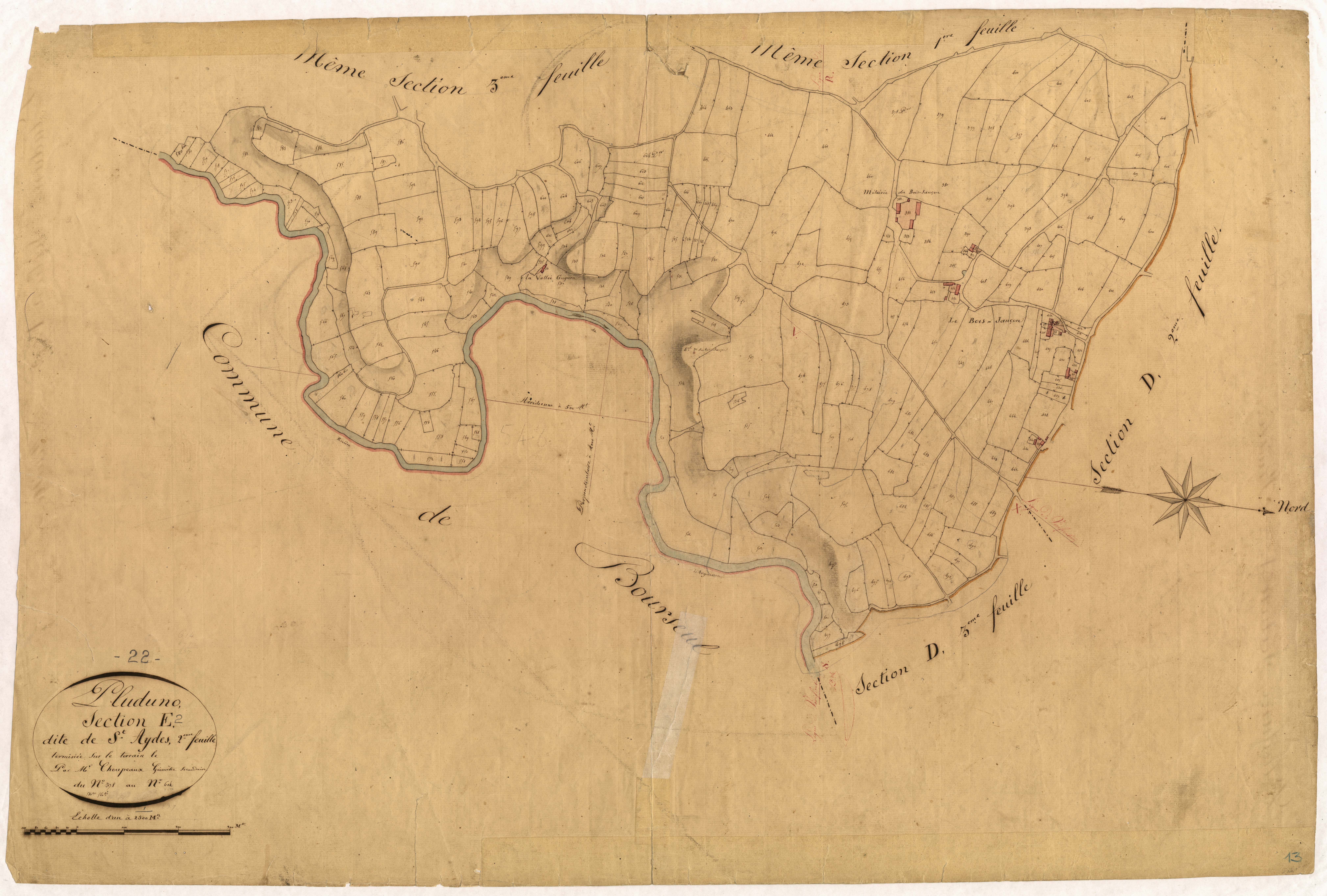 Pluduno - Section E, 2e feuille
