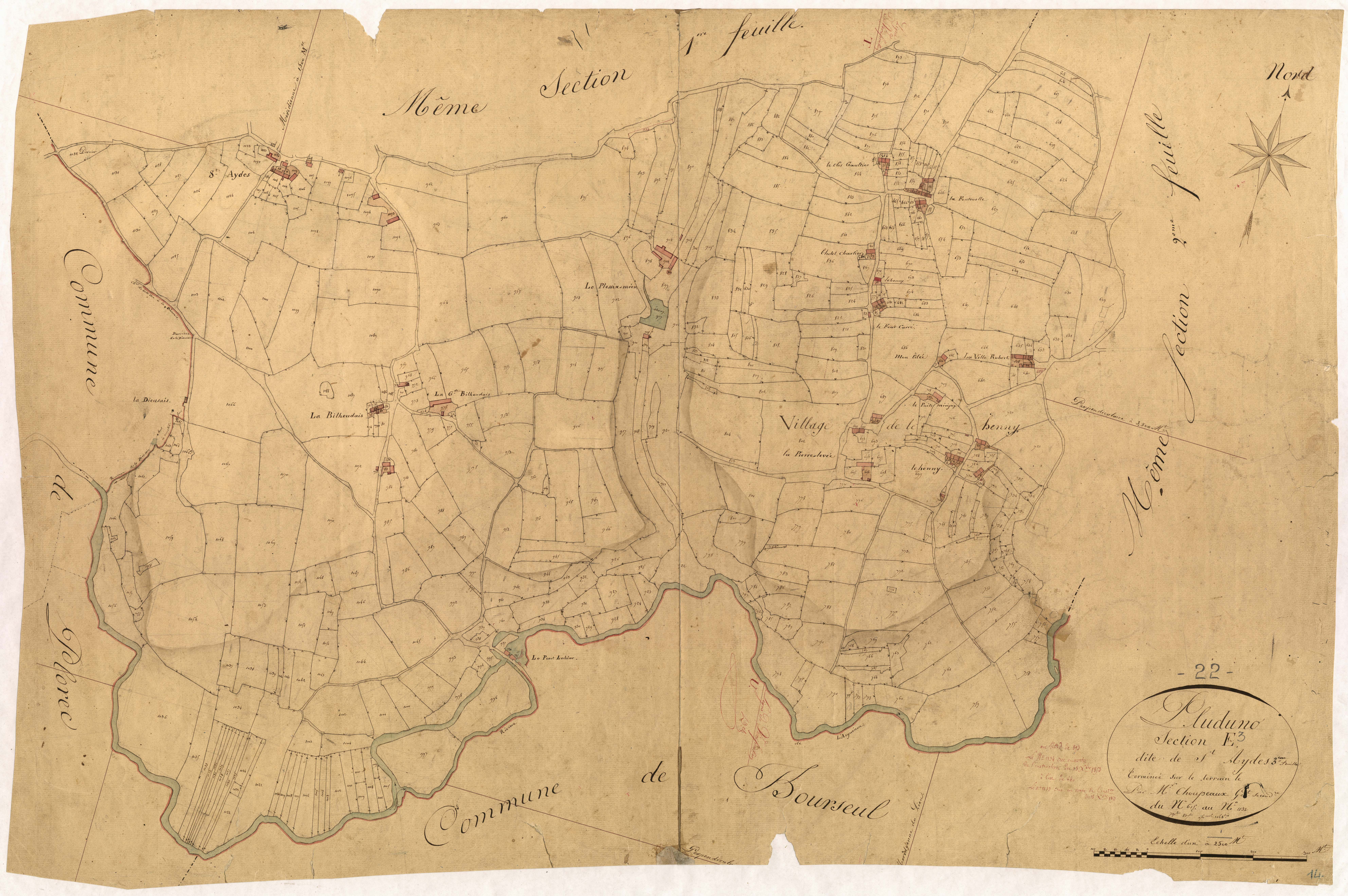 Pluduno - Section E, 3e feuille