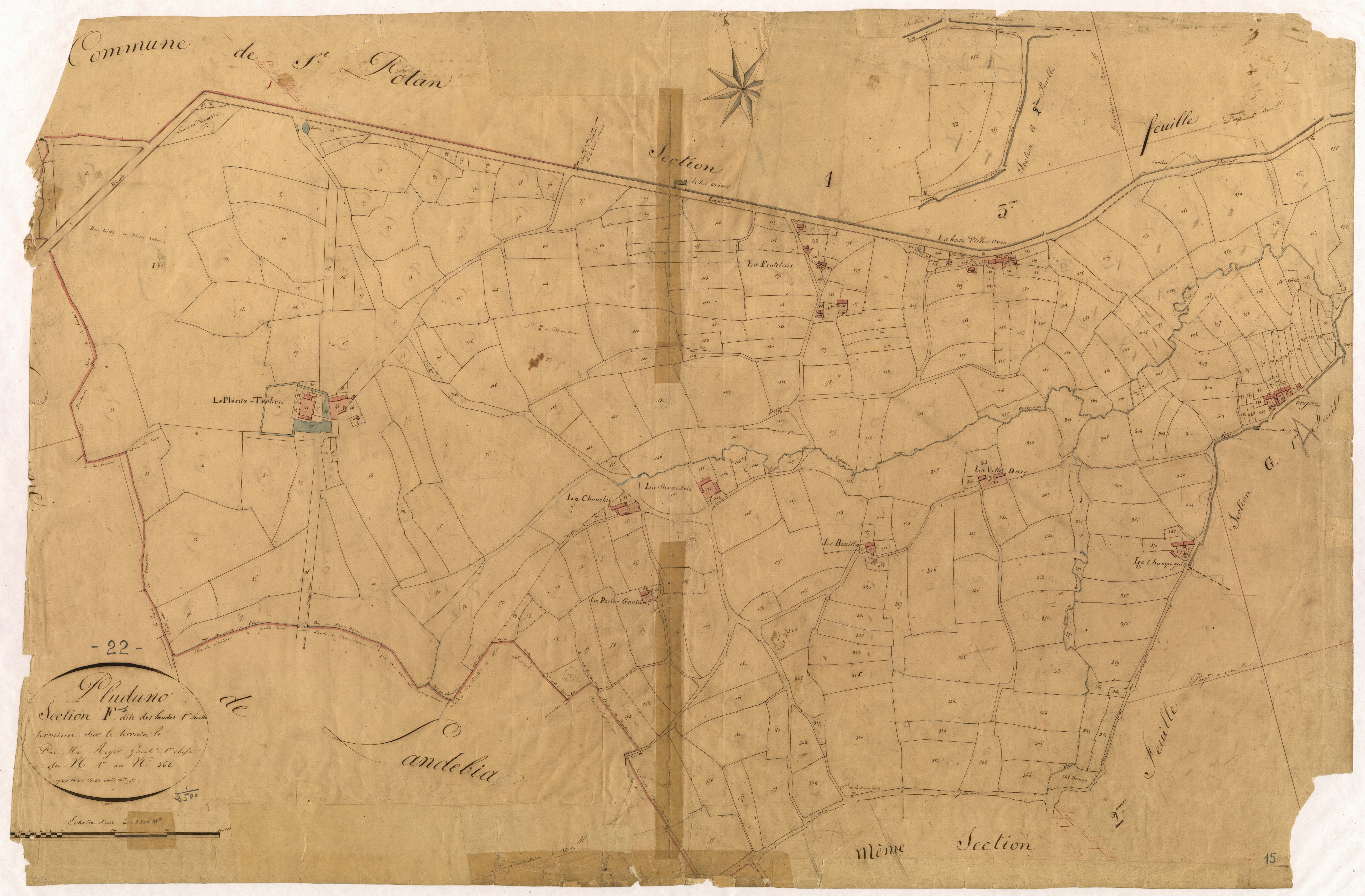 Pluduno - Section F, 1re feuille