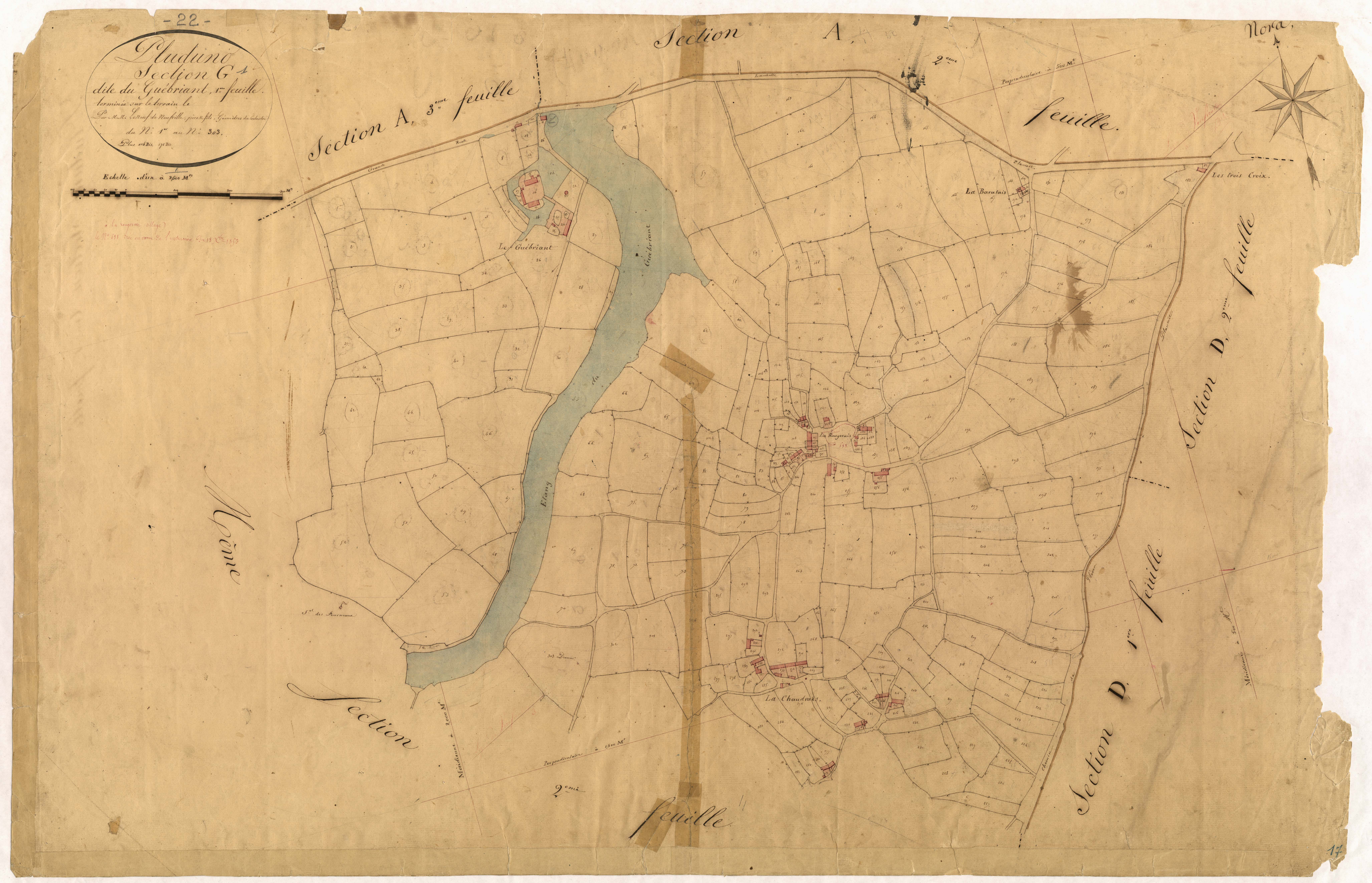 Pluduno - Section G, 1re feuille