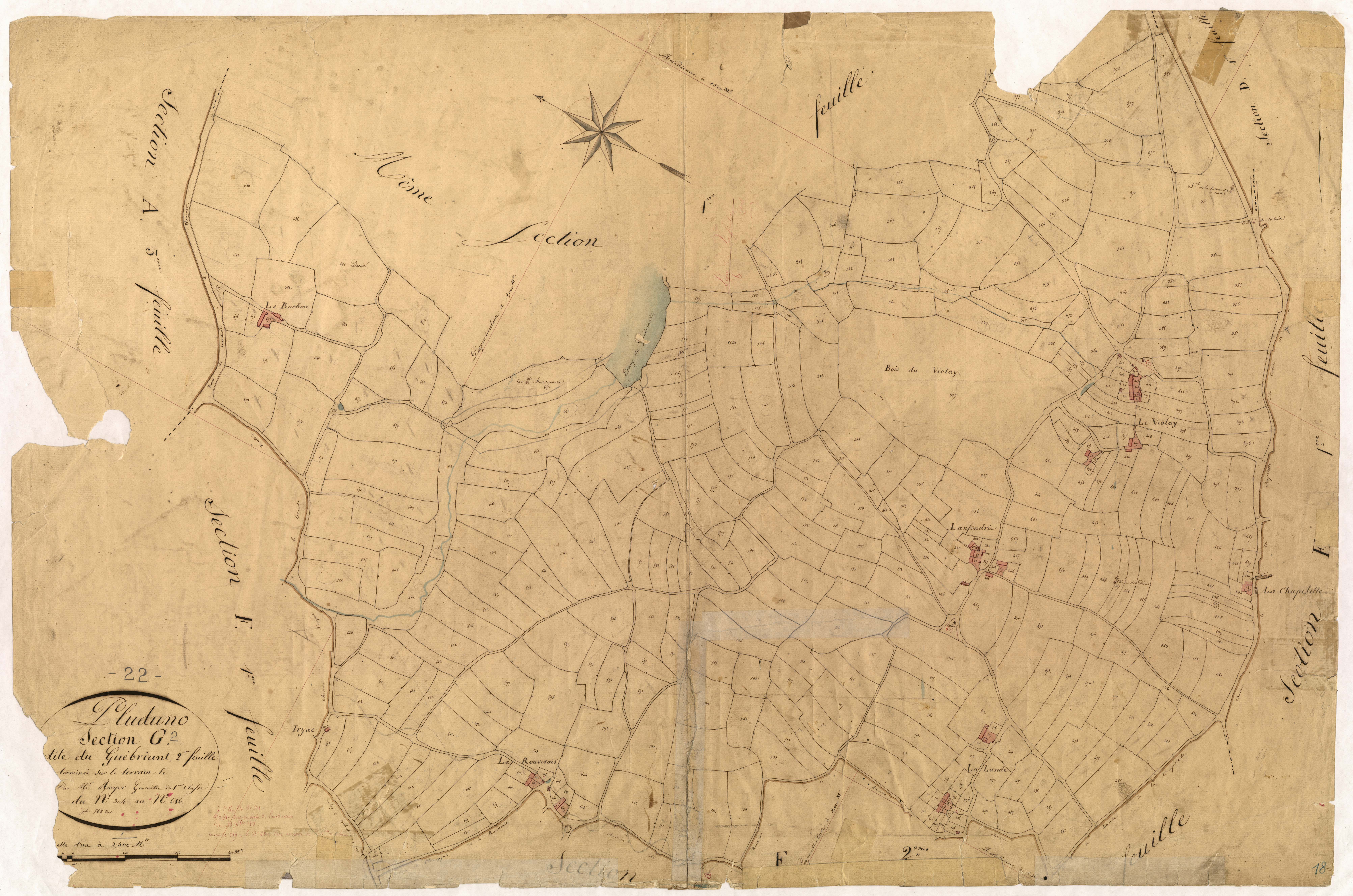 Pluduno - Section G, 2e feuille