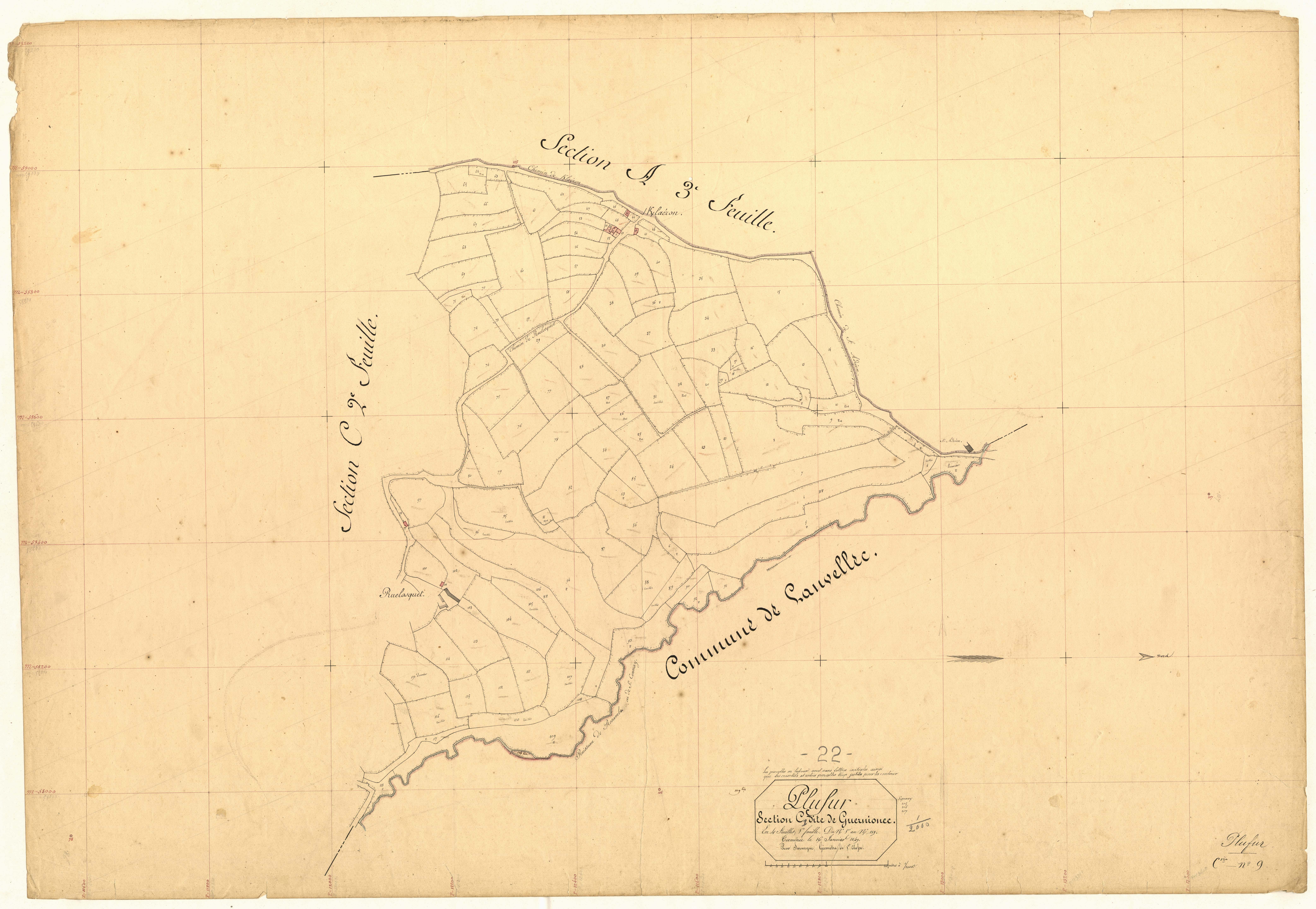 Plufur - Section C, 1re feuille