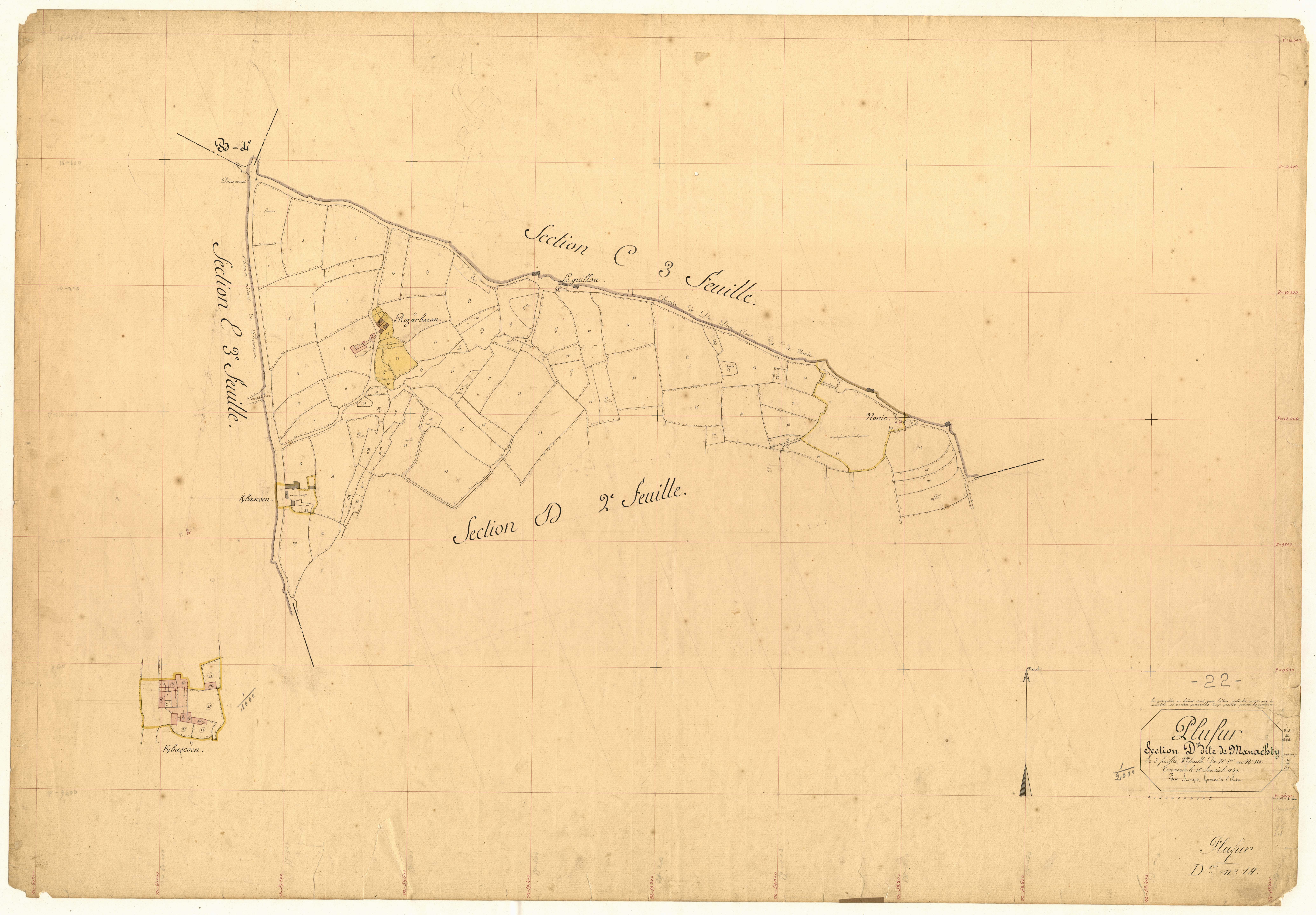 Plufur - Section D, 1re feuille