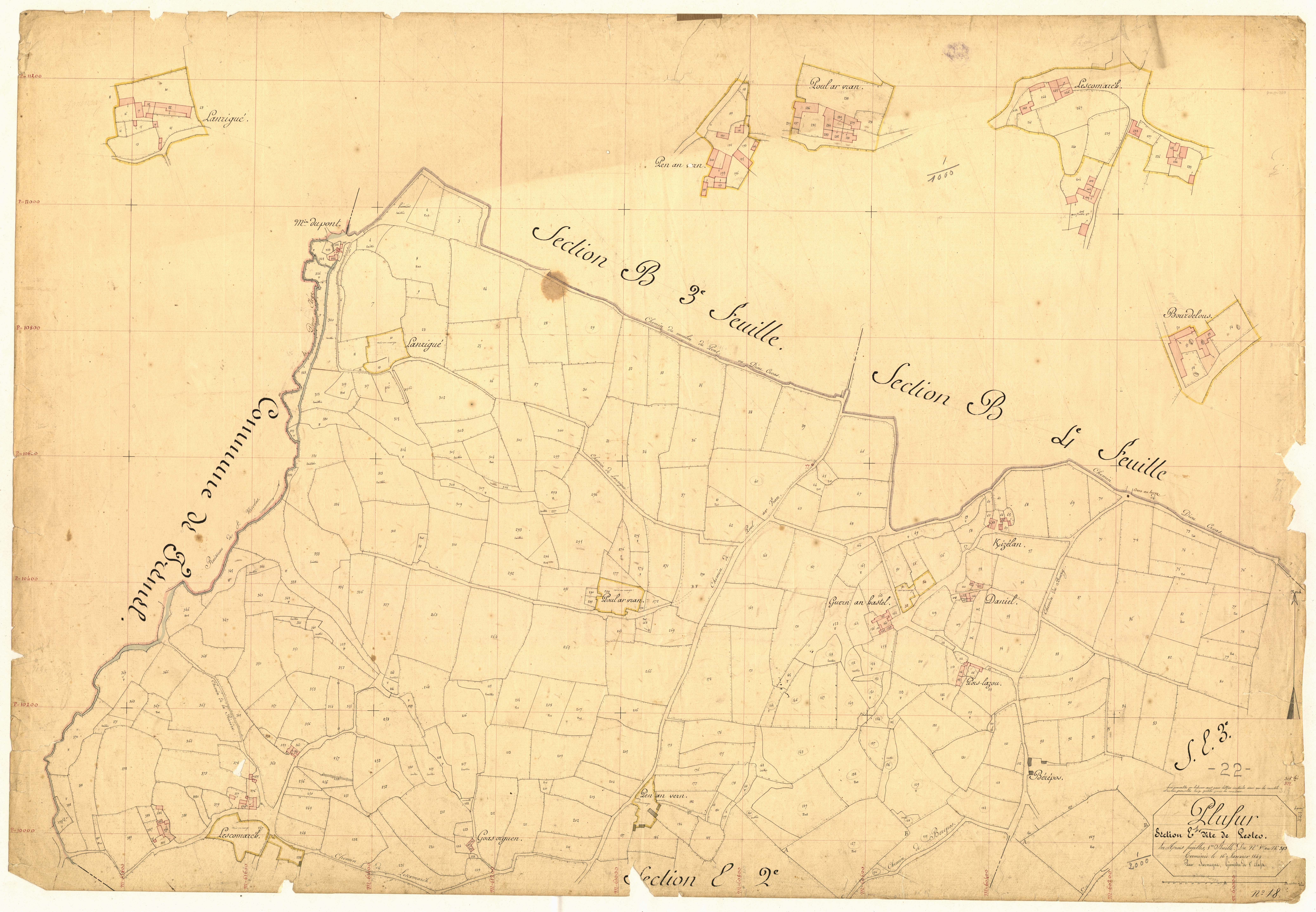 Plufur - Section E, 1re feuille