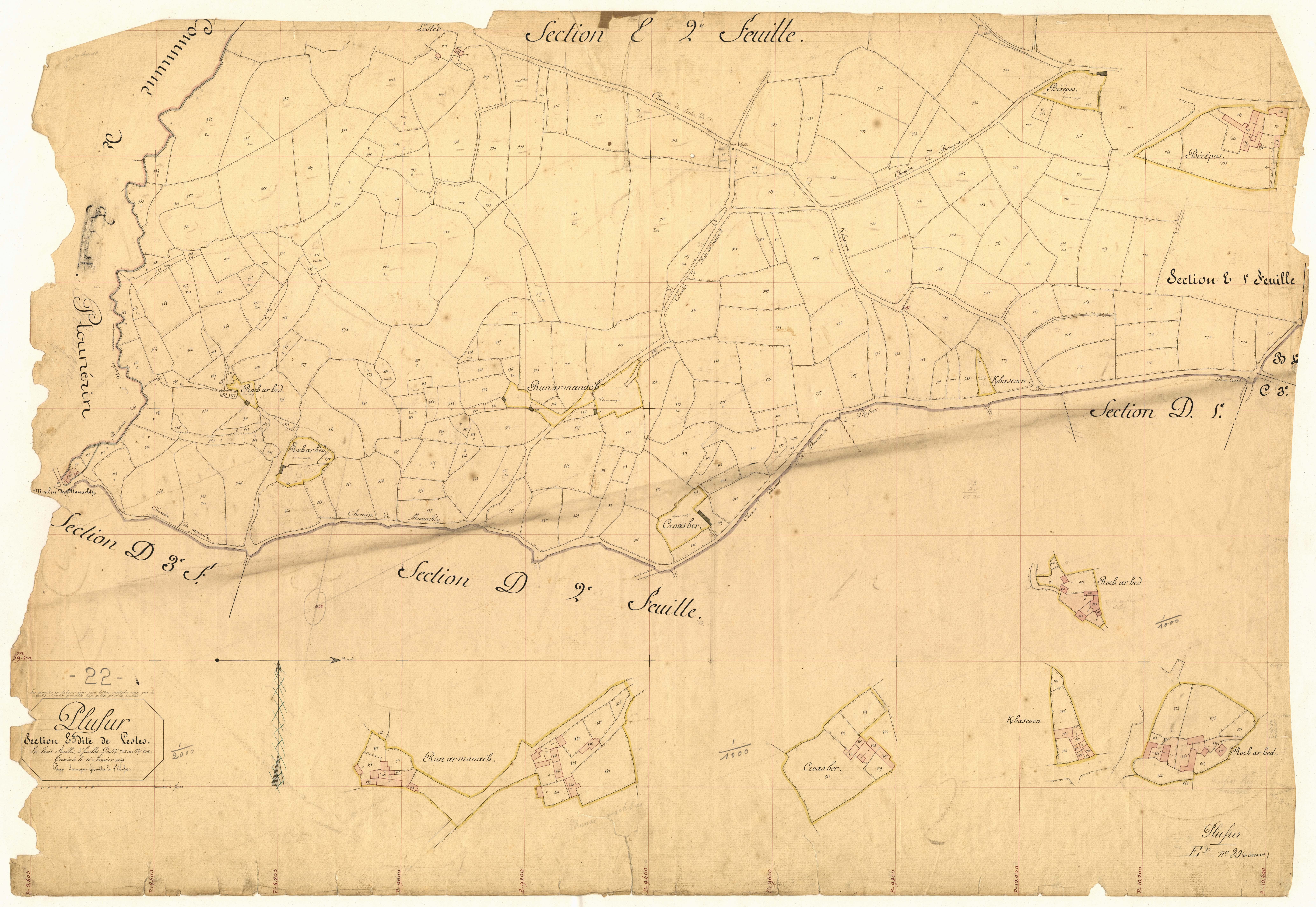 Plufur - Section E, 3e feuille
