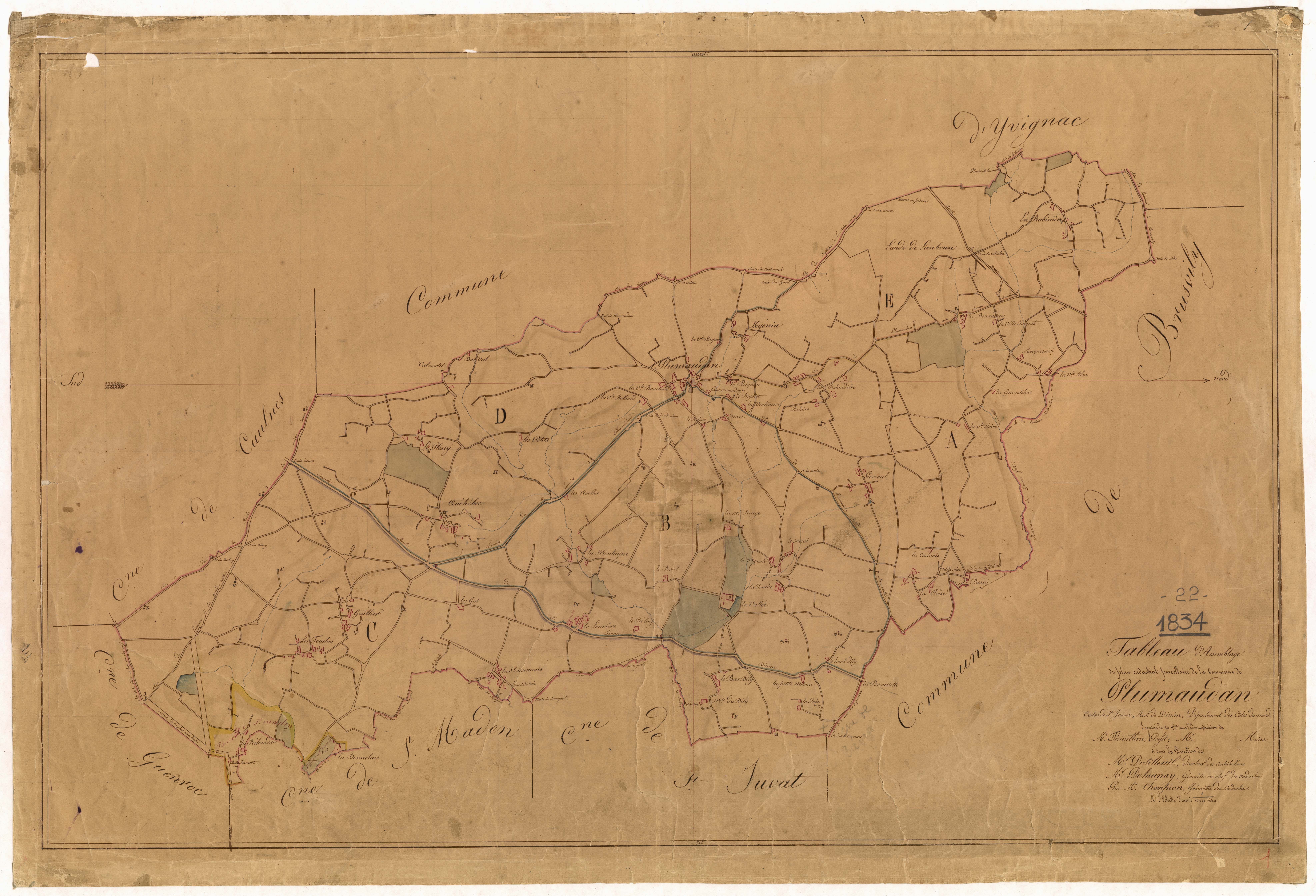 Plumaudan - Tableau d'assemblage