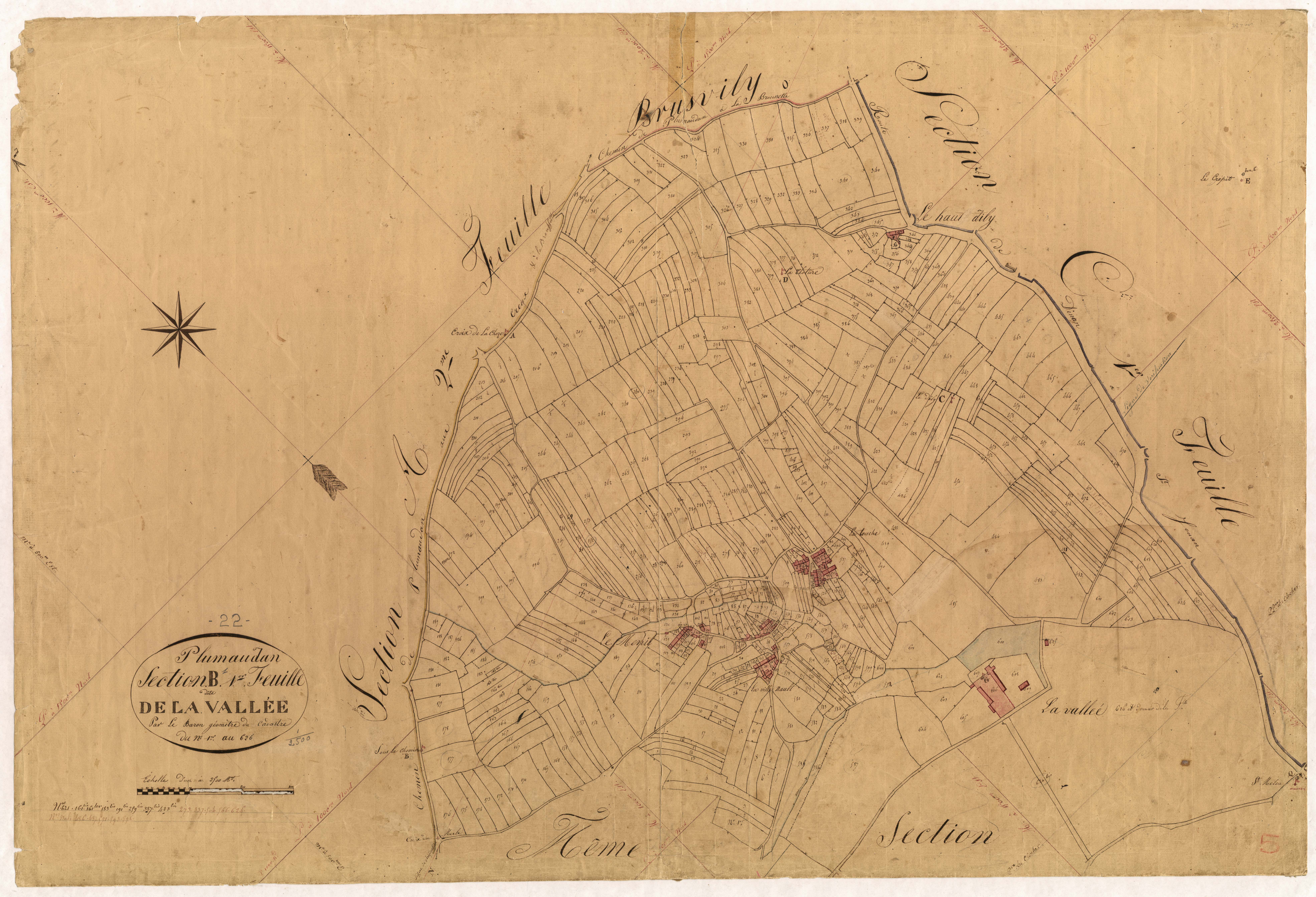 Plumaudan - Section B, 1re feuille