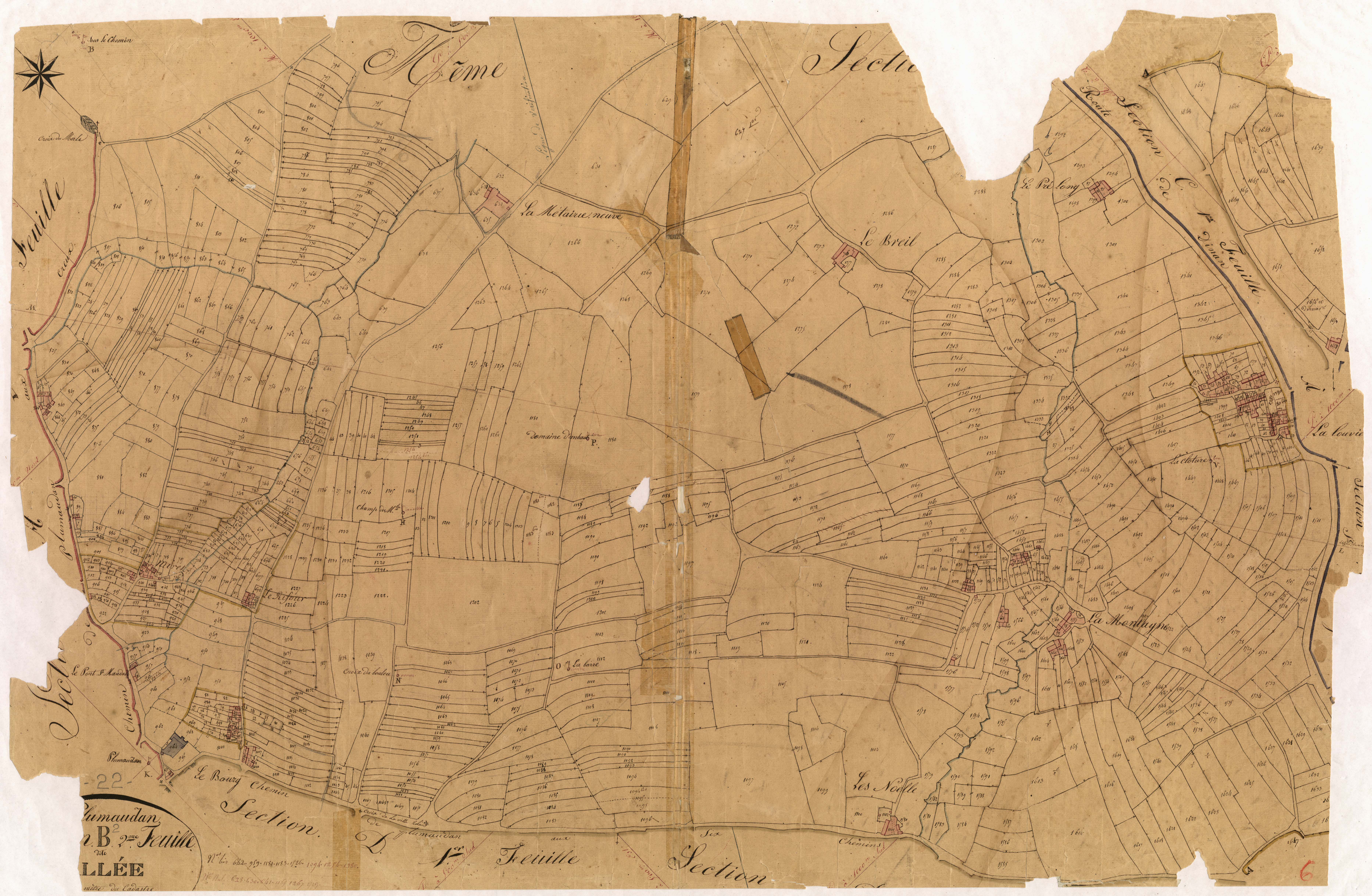 Plumaudan - Section B, 2e feuille