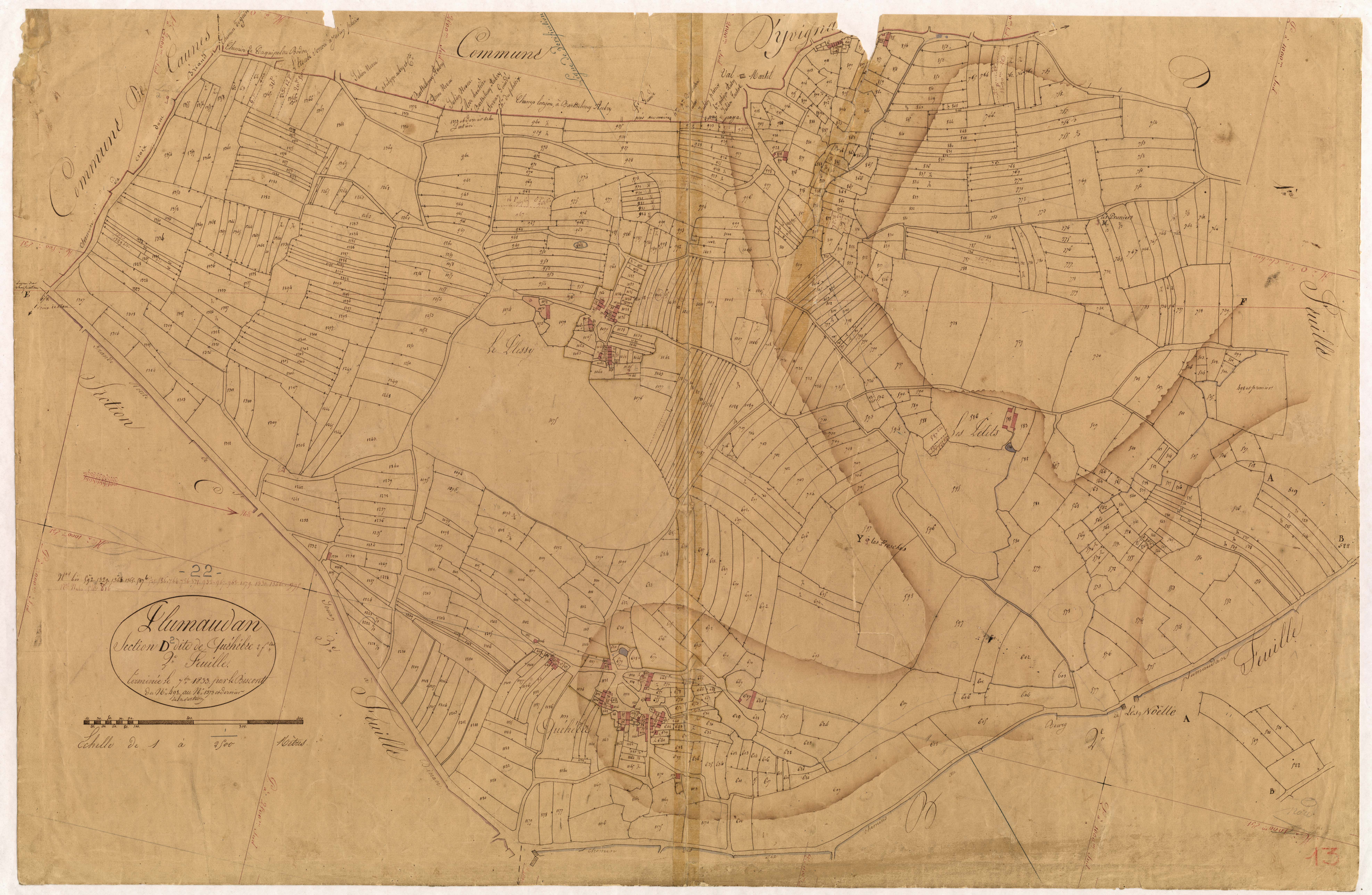 Plumaudan - Section D, 2e feuille