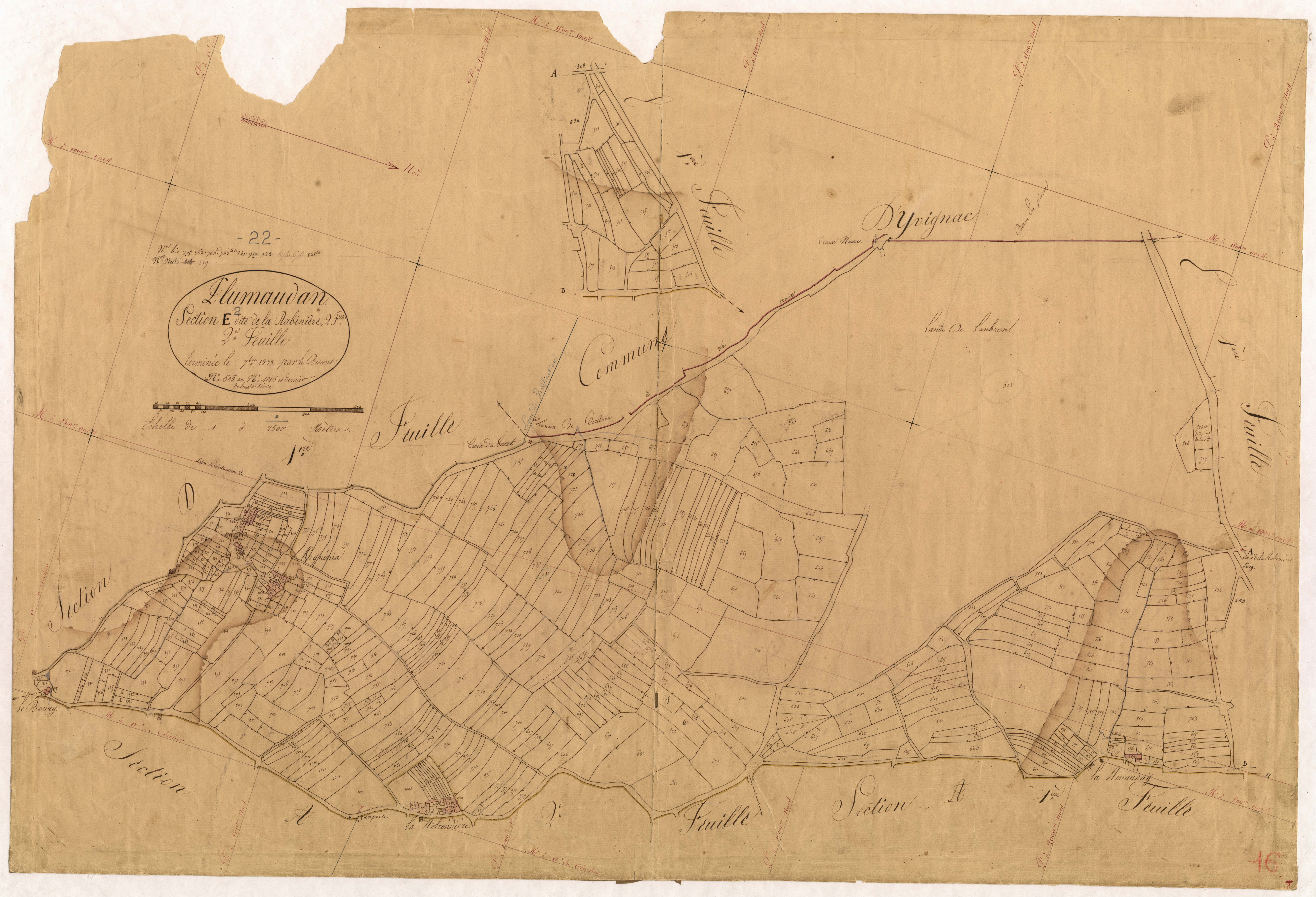 Plumaudan - Section E, 2e feuille