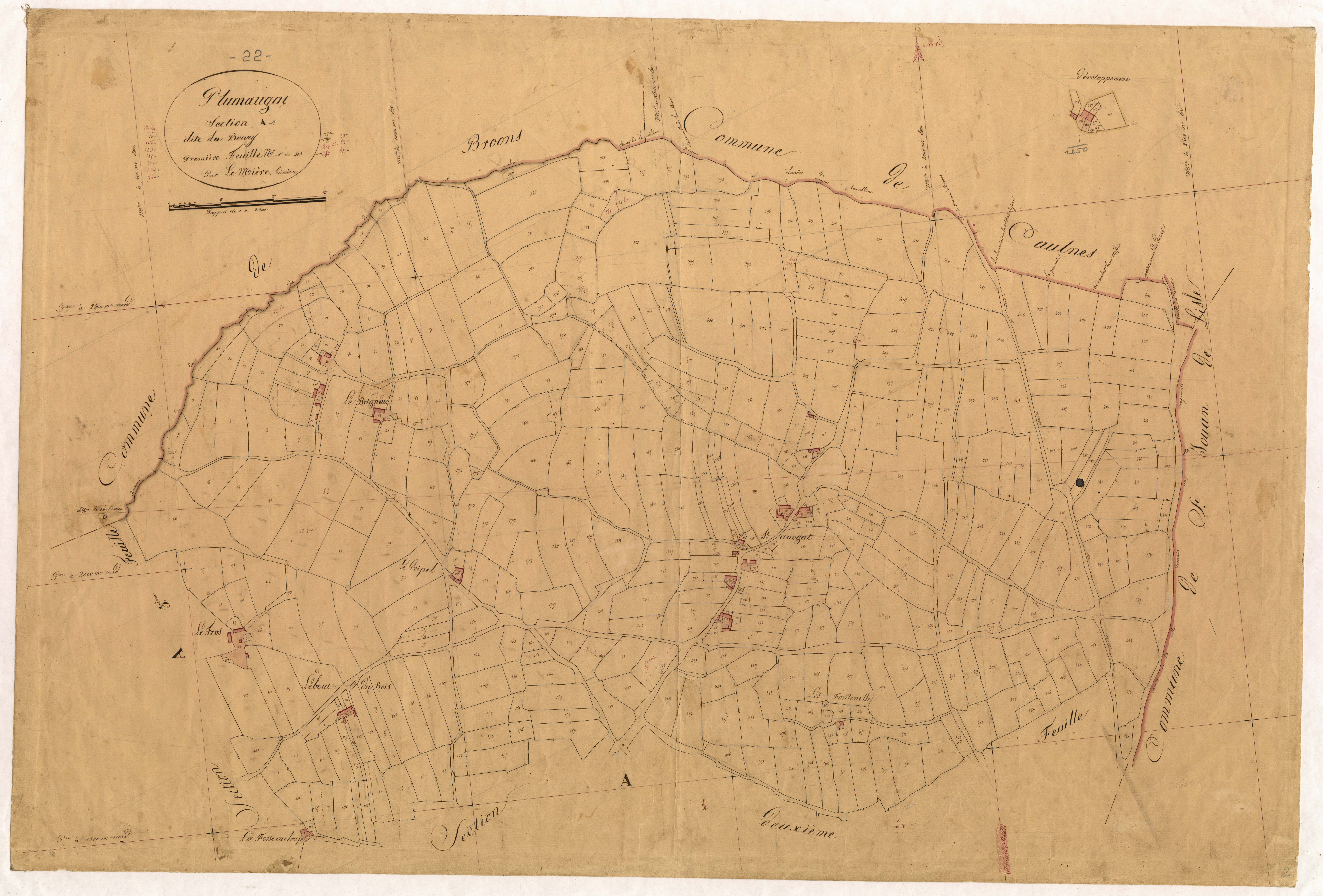 Plumaugat - Section A, 1re feuille
