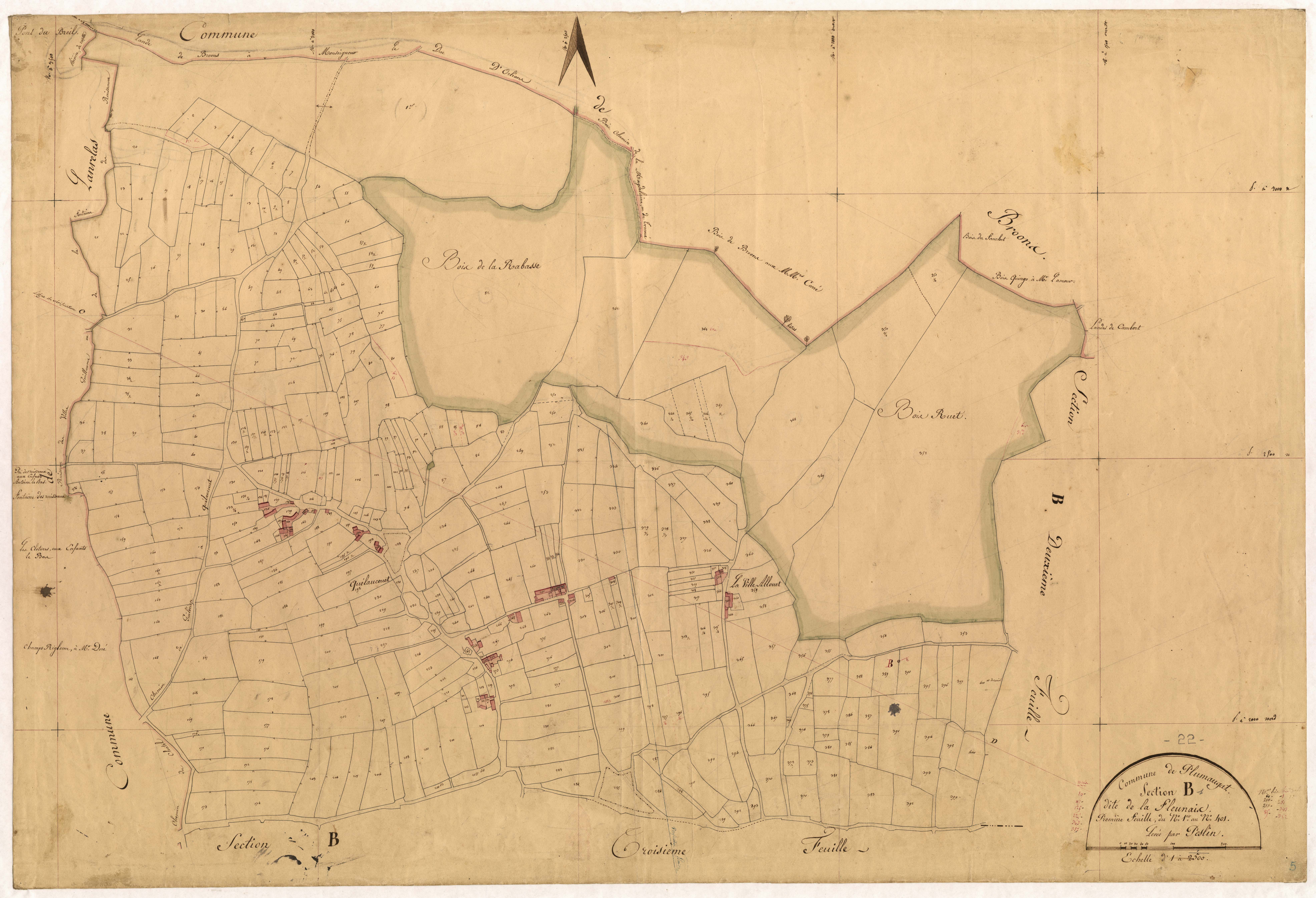 Plumaugat - Section B, 1re feuille