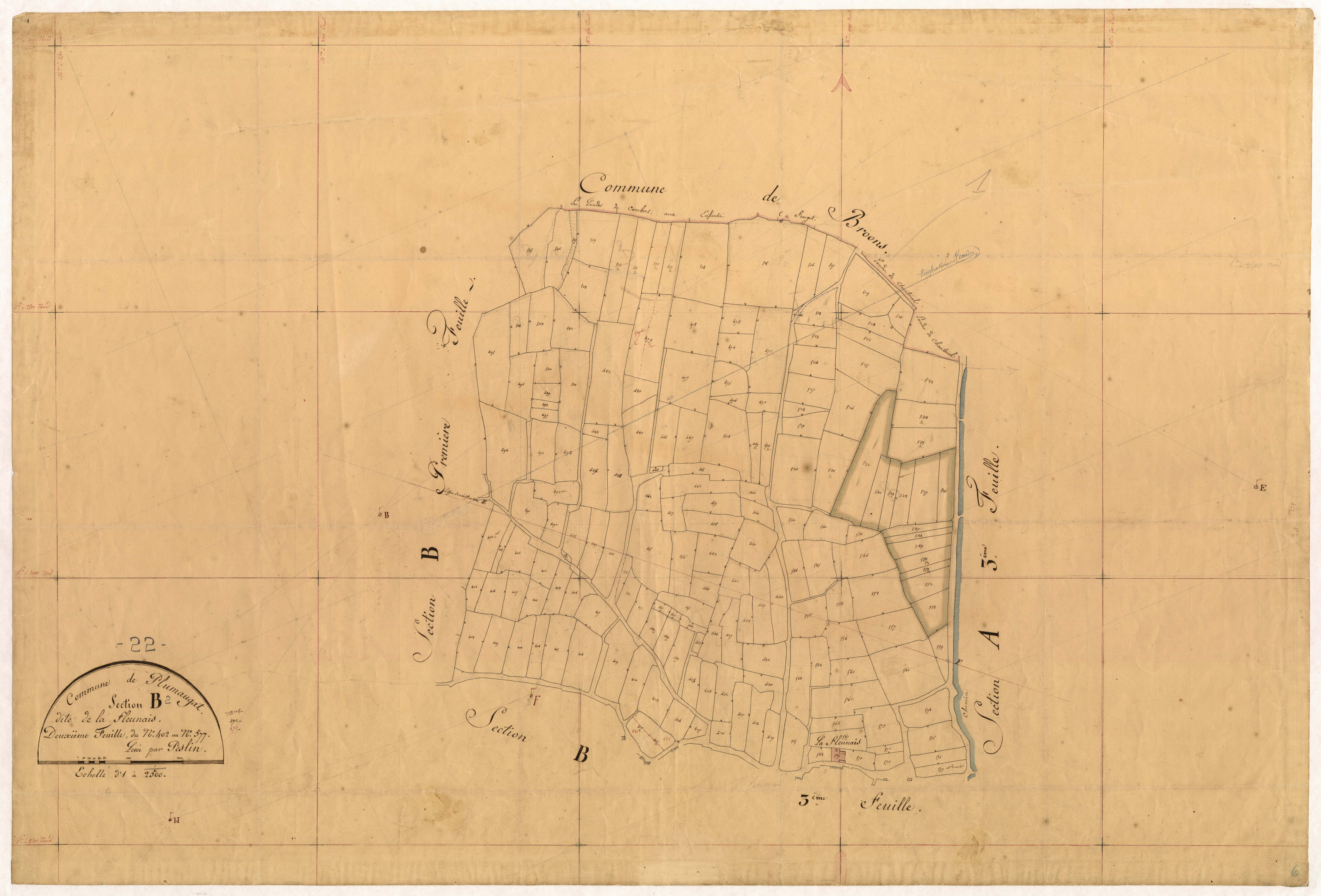 Plumaugat - Section B, 2e feuille