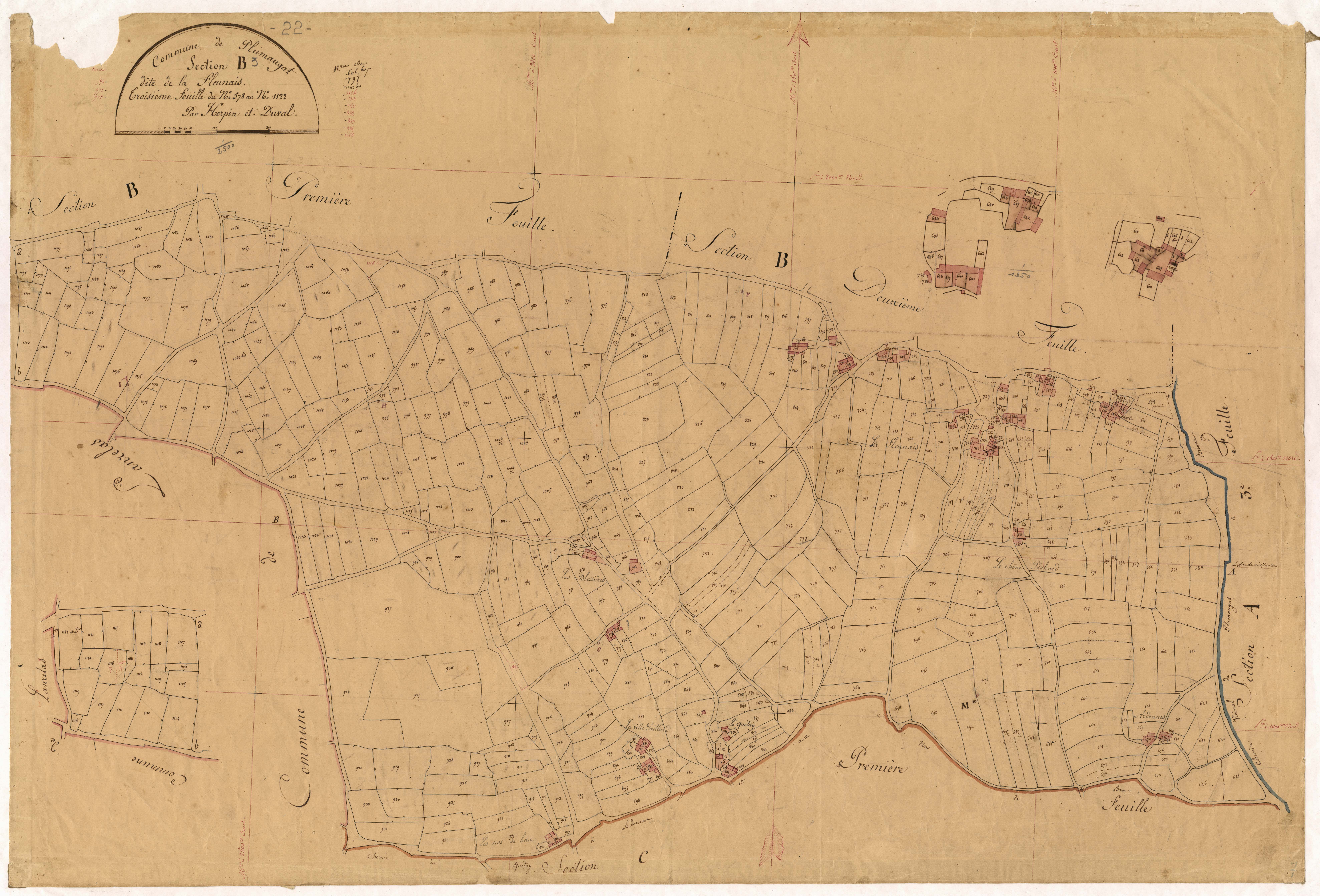 Plumaugat - Section B, 3e feuille