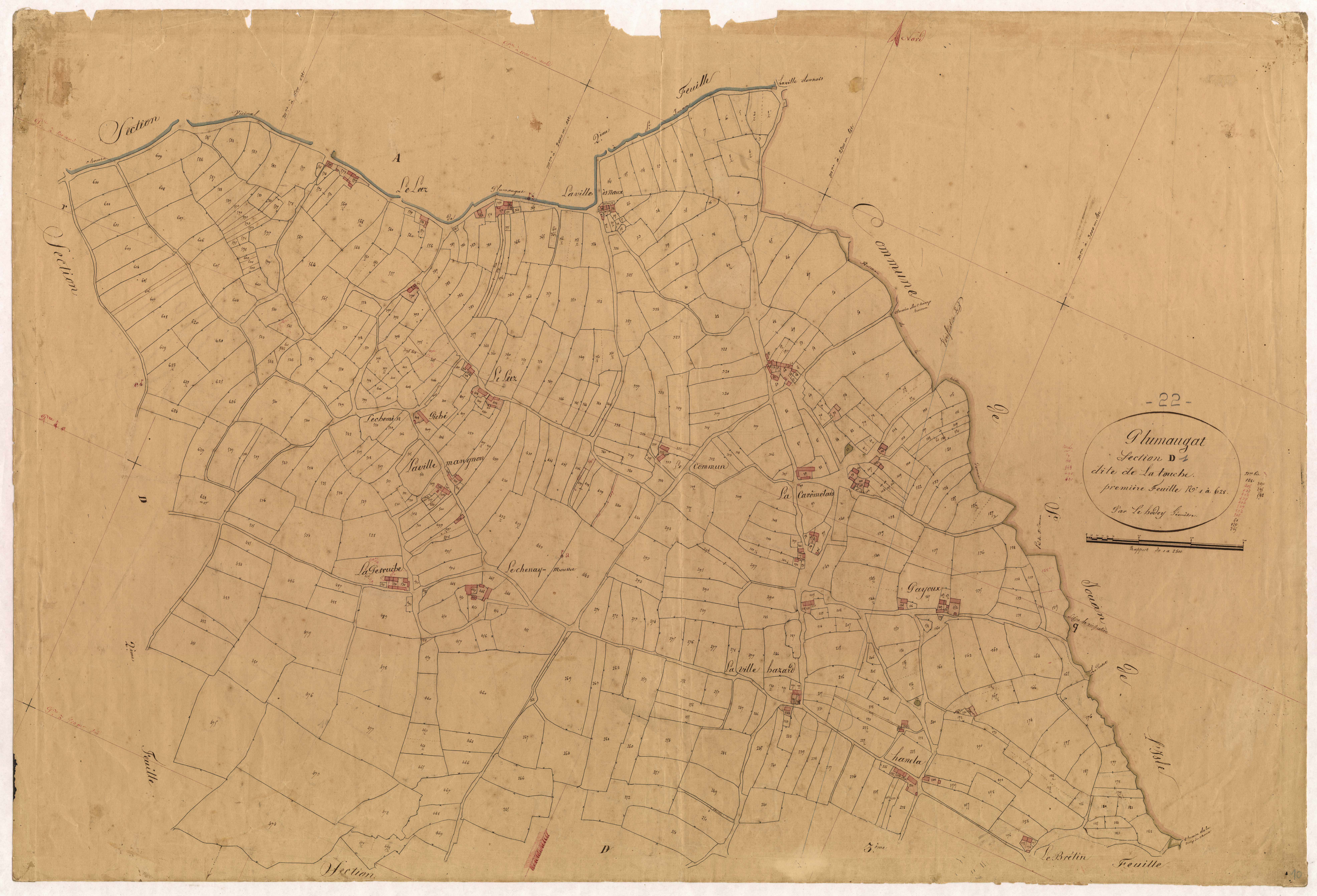Plumaugat - Section D, 1re feuille