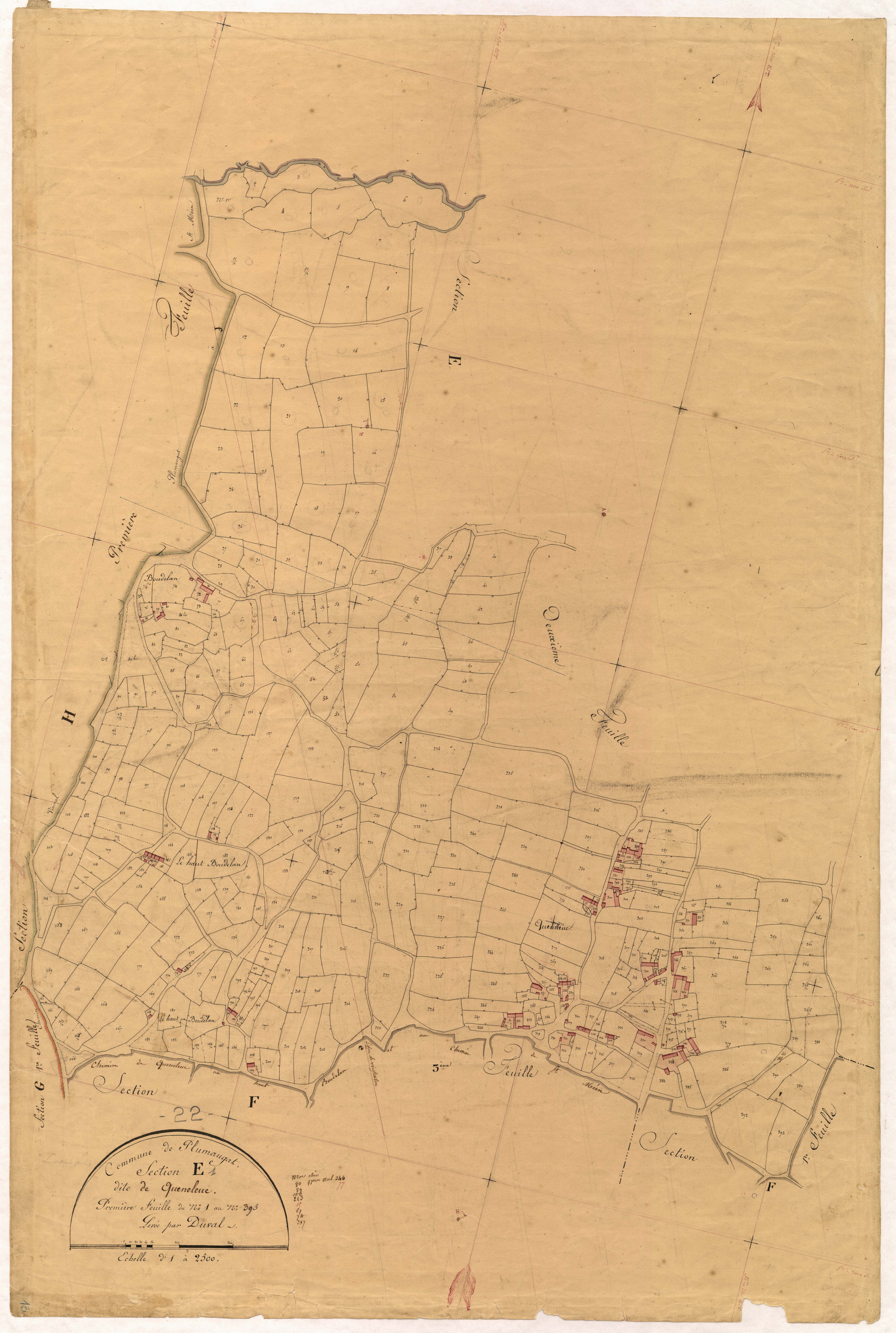 Plumaugat - Section E, 1re feuille