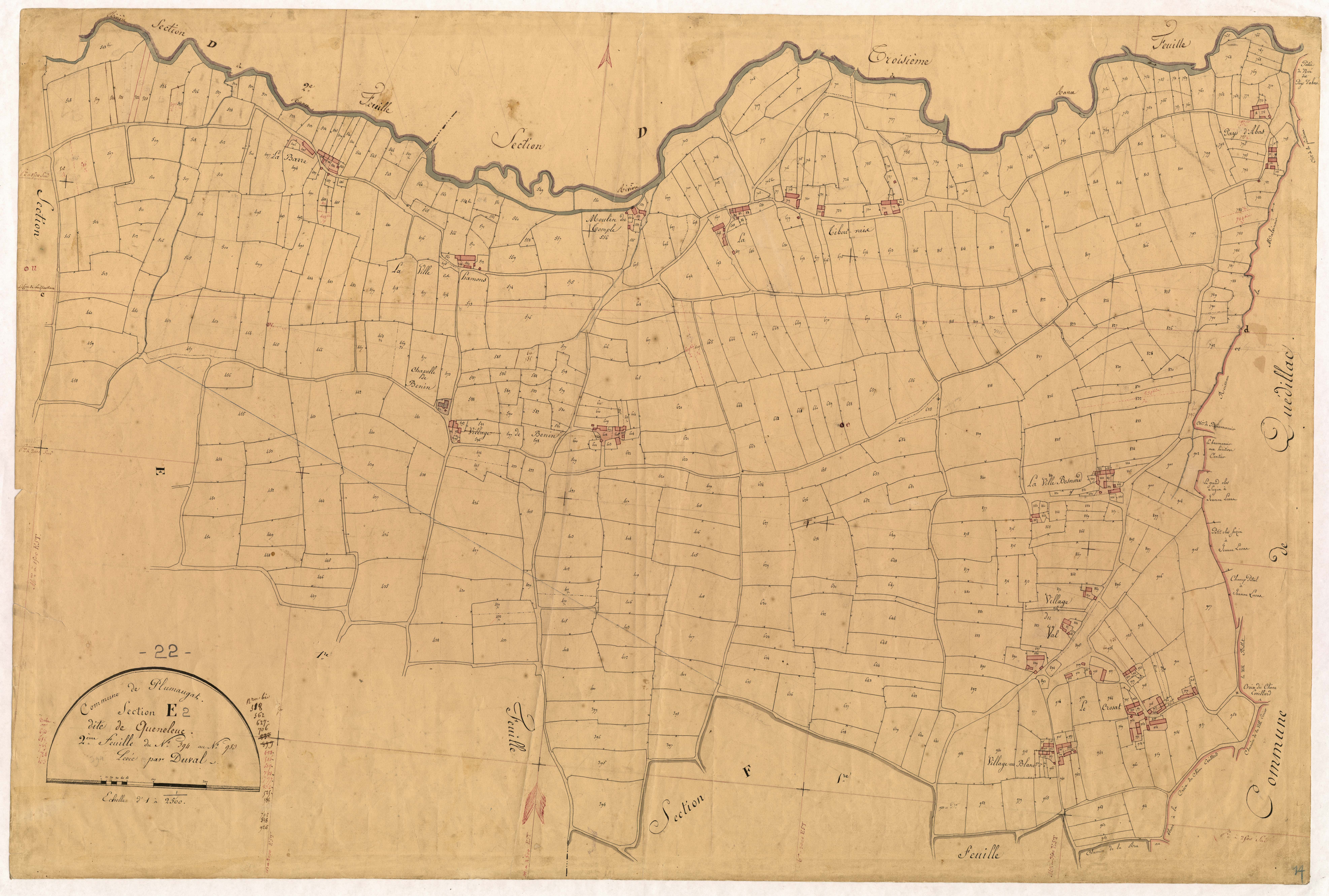 Plumaugat - Section E, 2e feuille