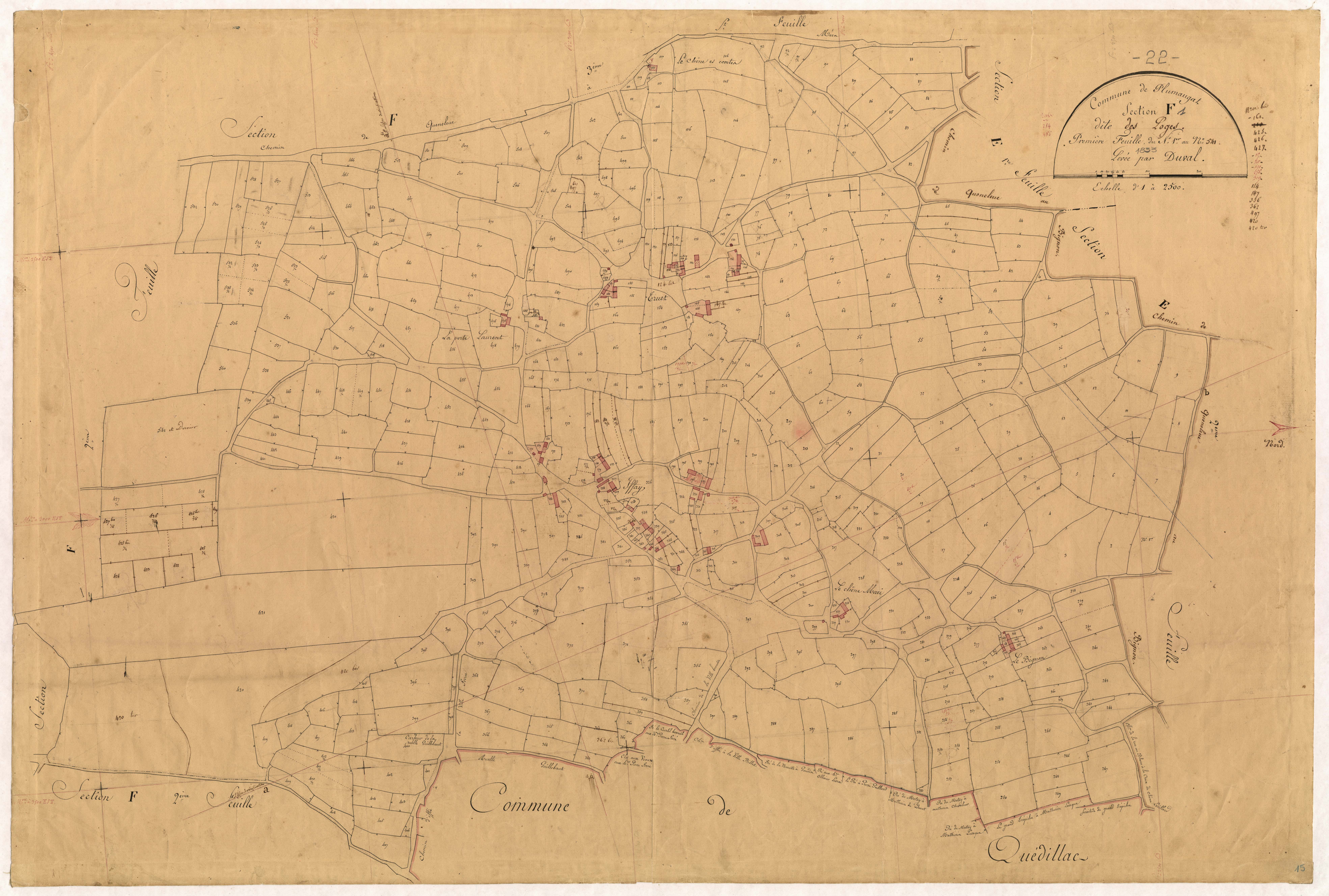 Plumaugat - Section F, 1re feuille
