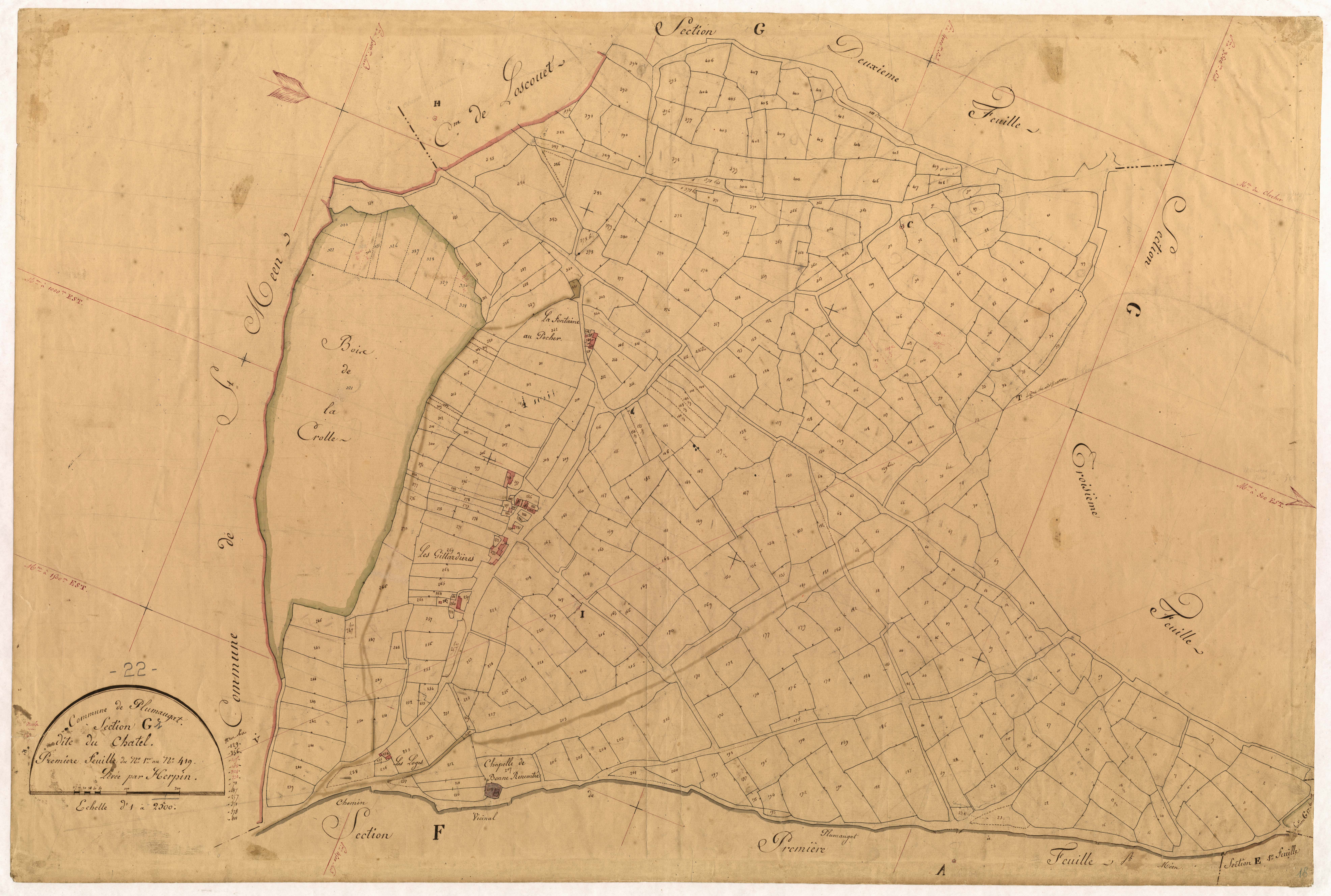 Plumaugat - Section G, 1re feuille
