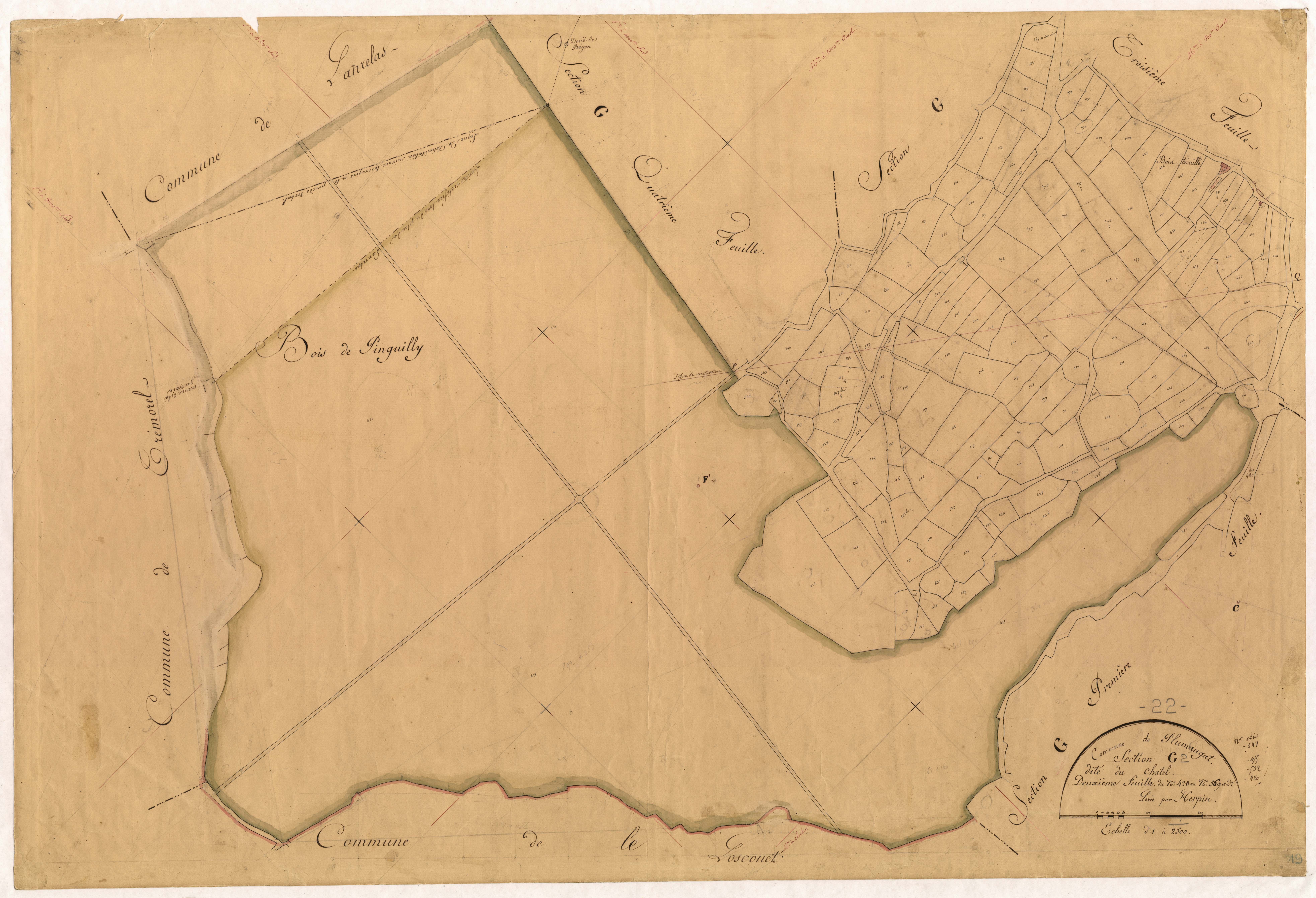 Plumaugat - Section G, 2e feuille