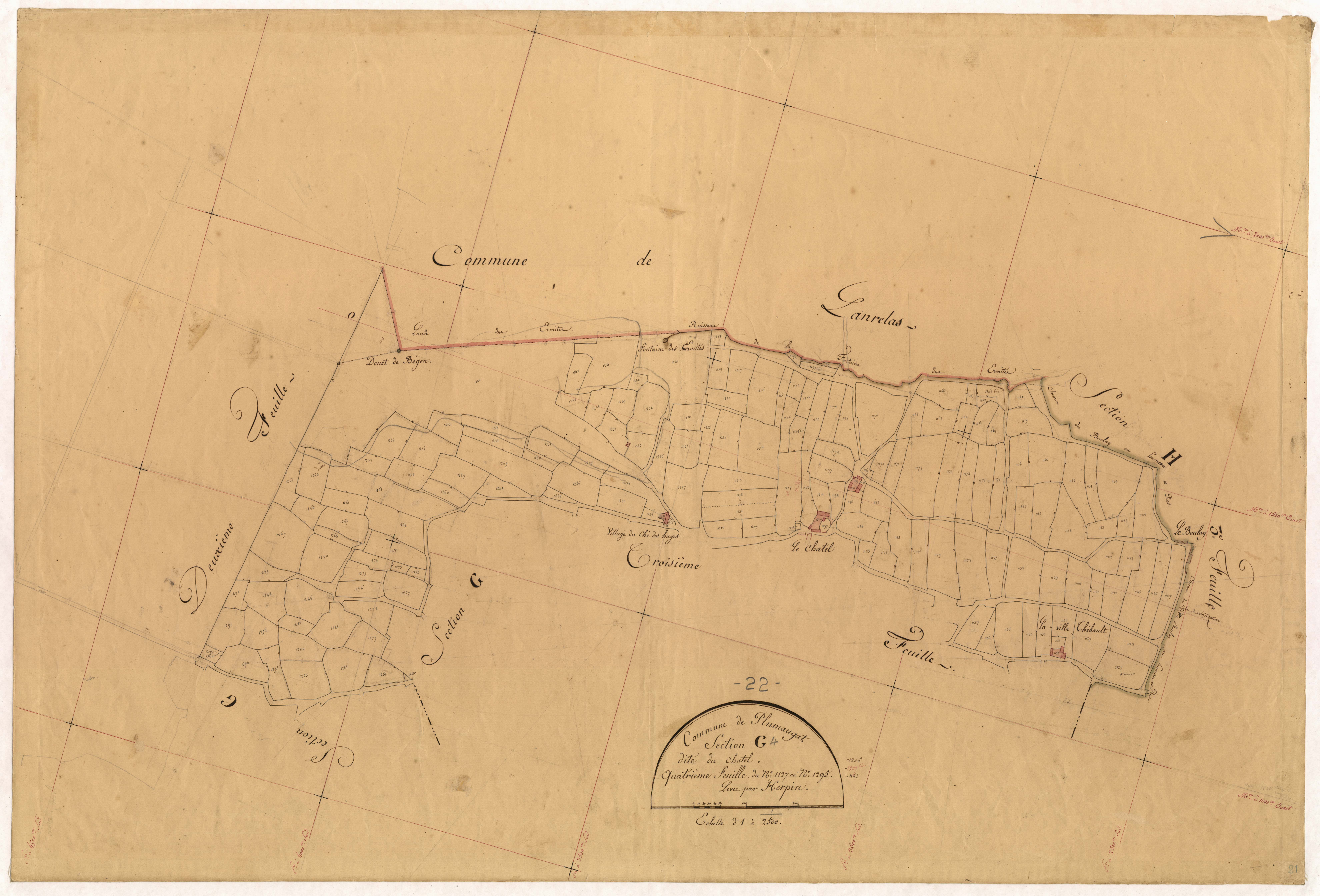 Plumaugat - Section G, 4e feuille