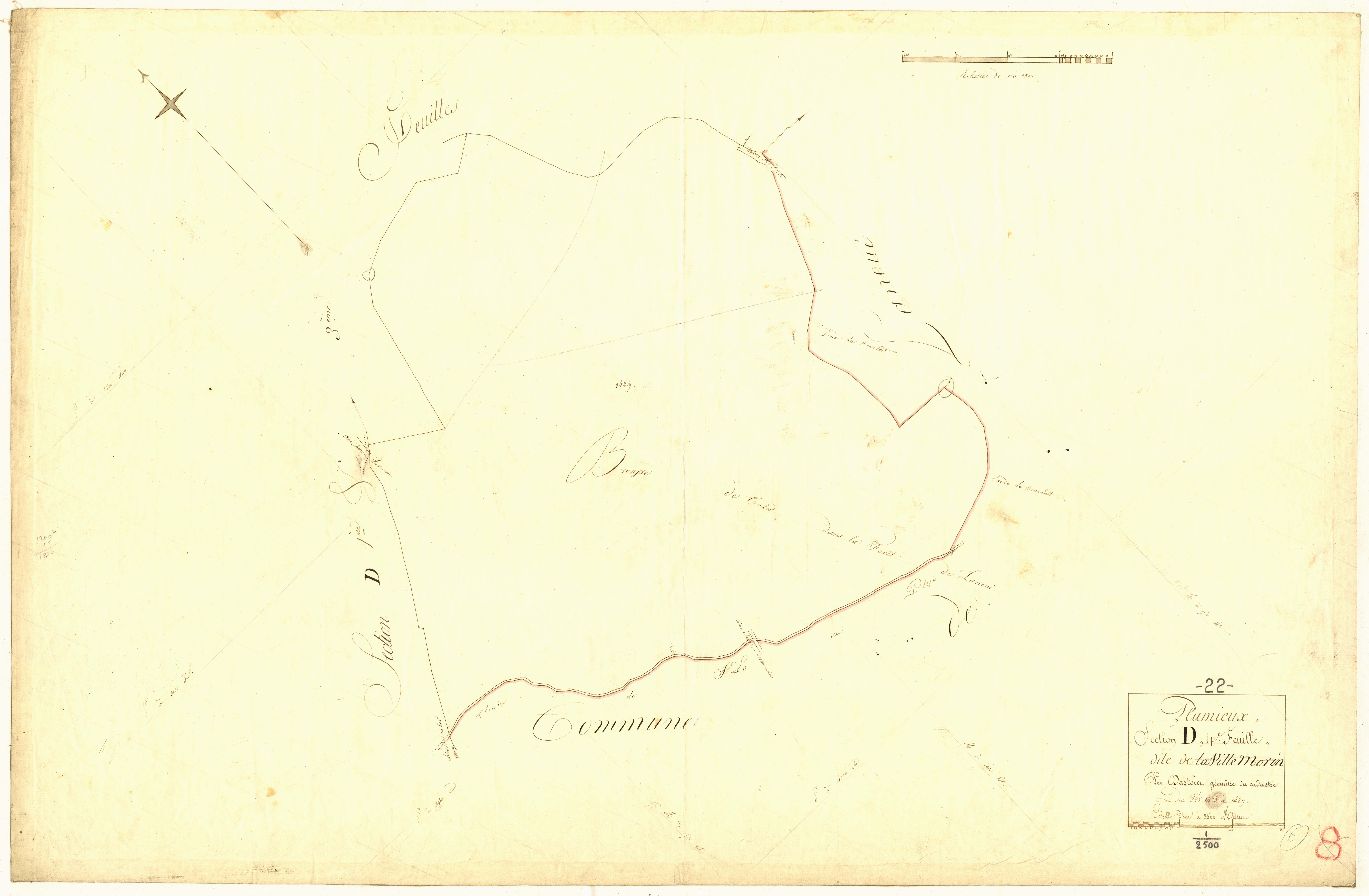 Plumieux - Section D, 4e feuille