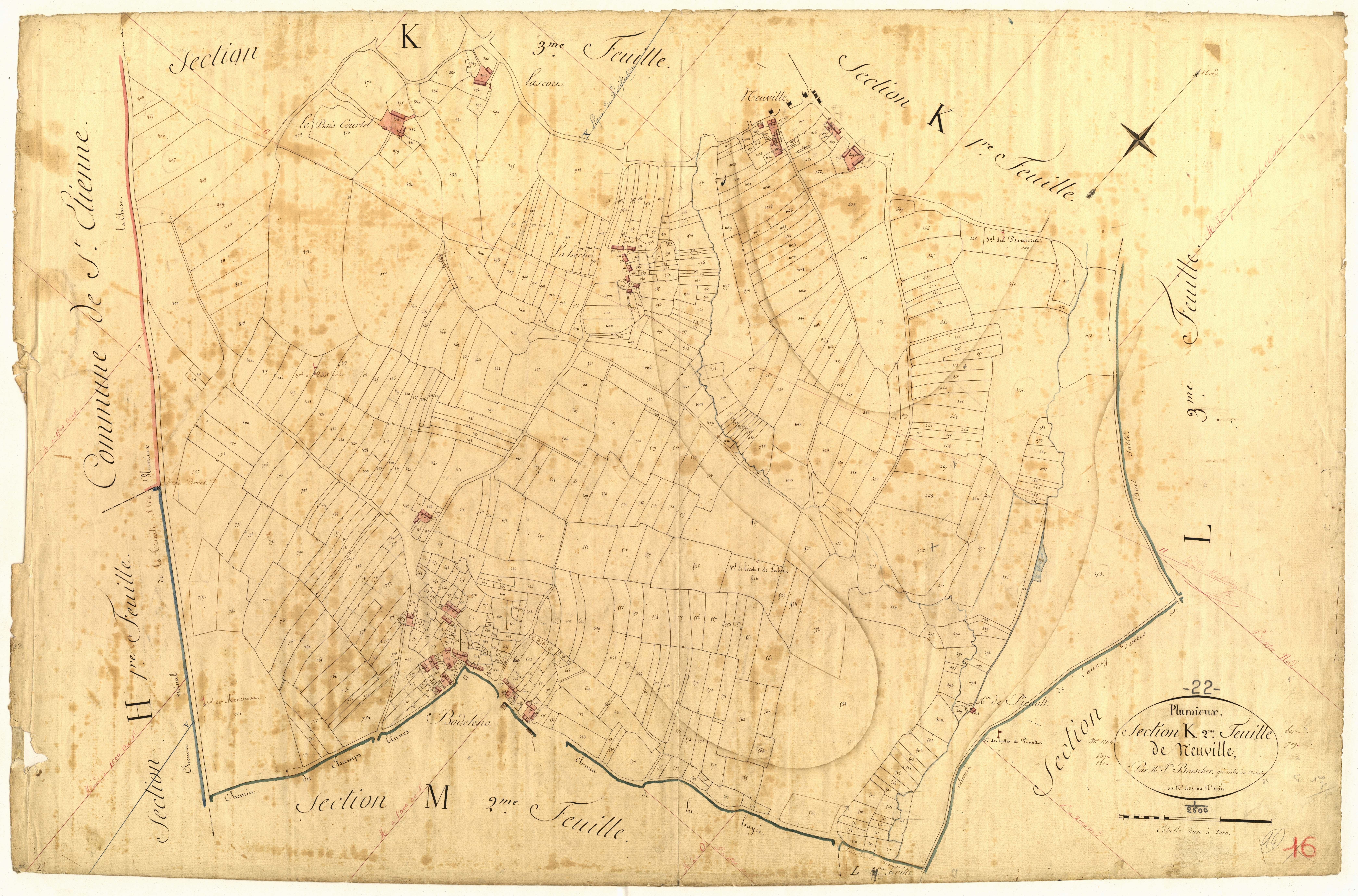 Plumieux - Section K, 2e feuille