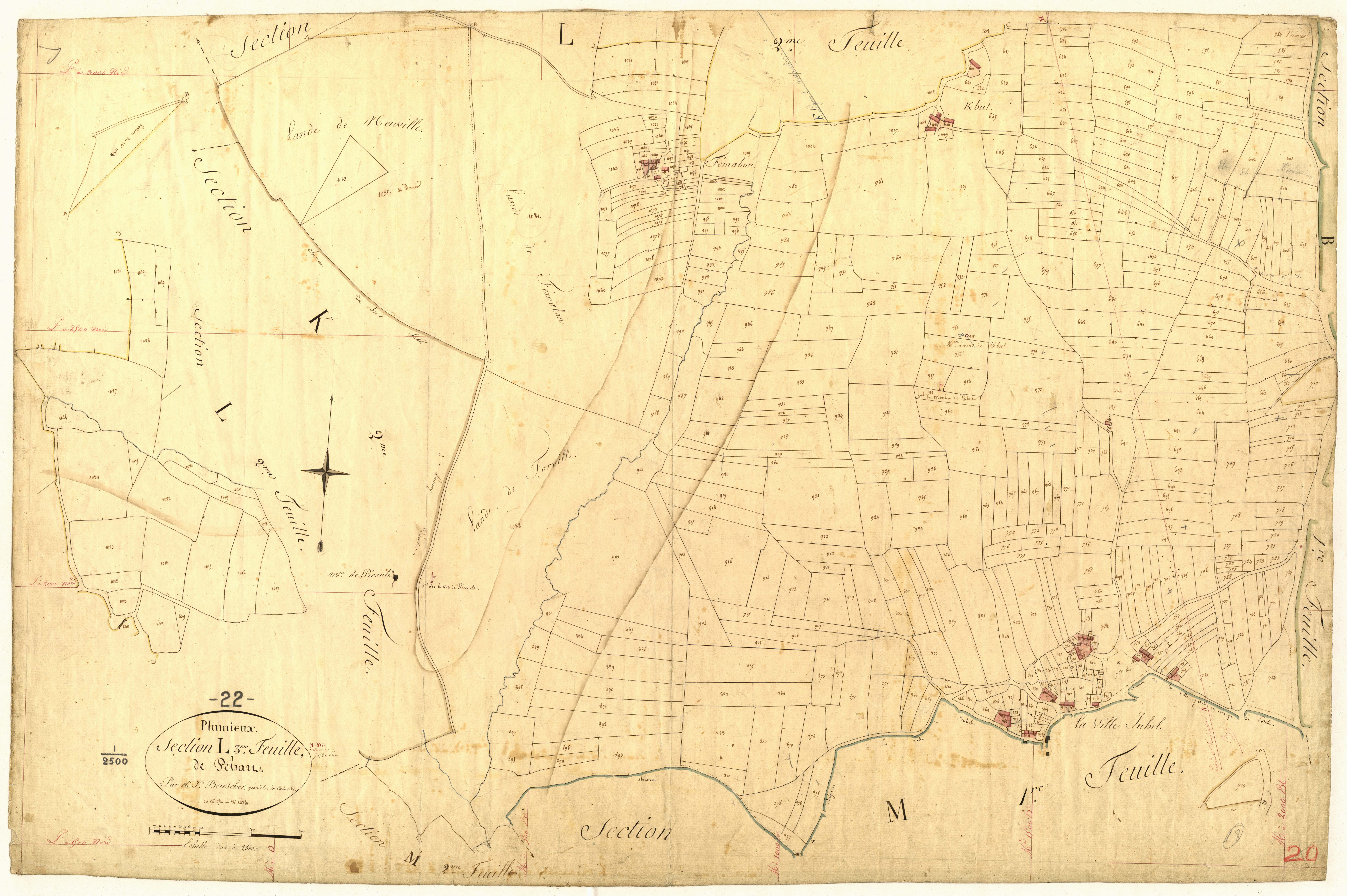 Plumieux - Section L, 3e feuille