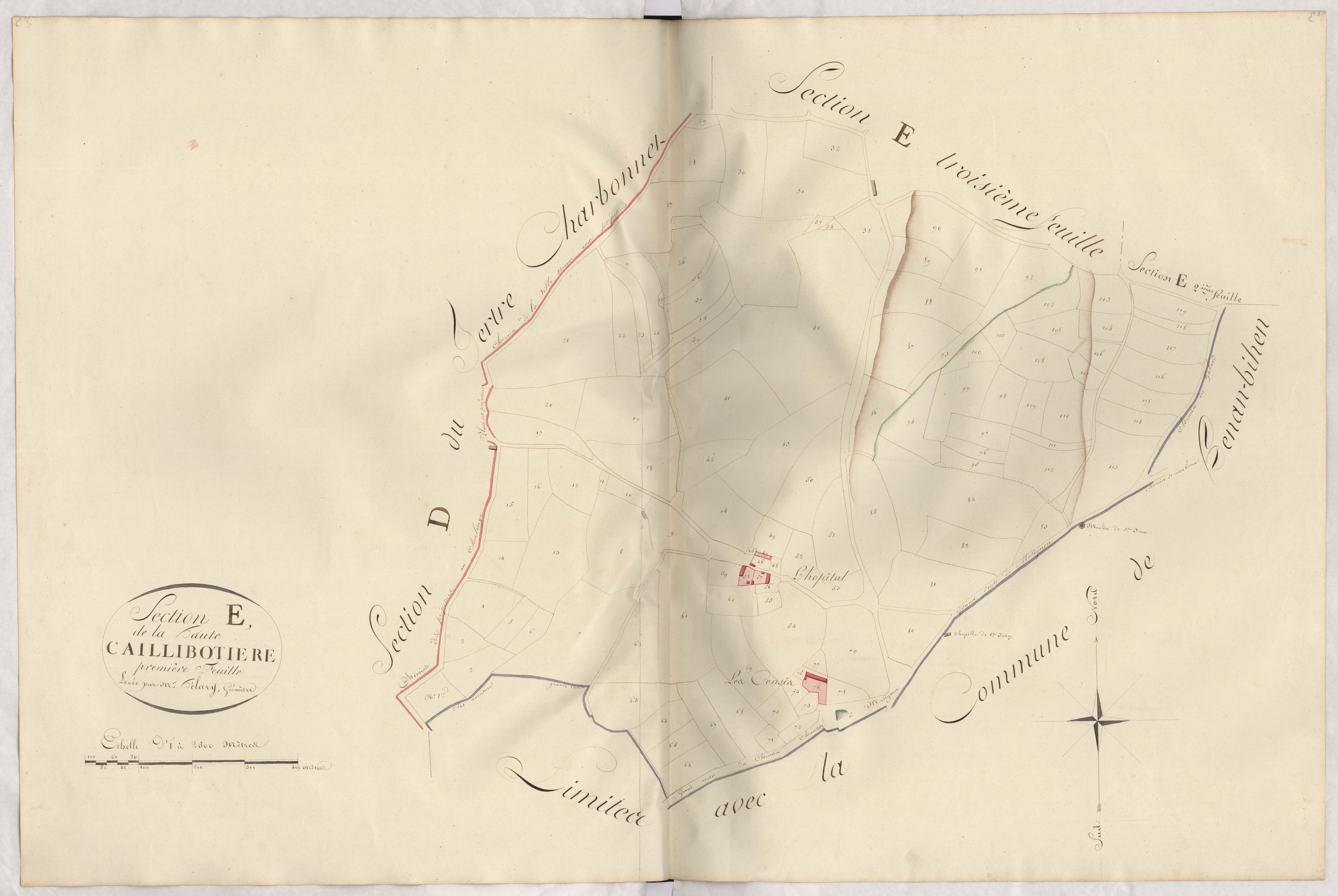 Plurien - Section E, 1re feuille