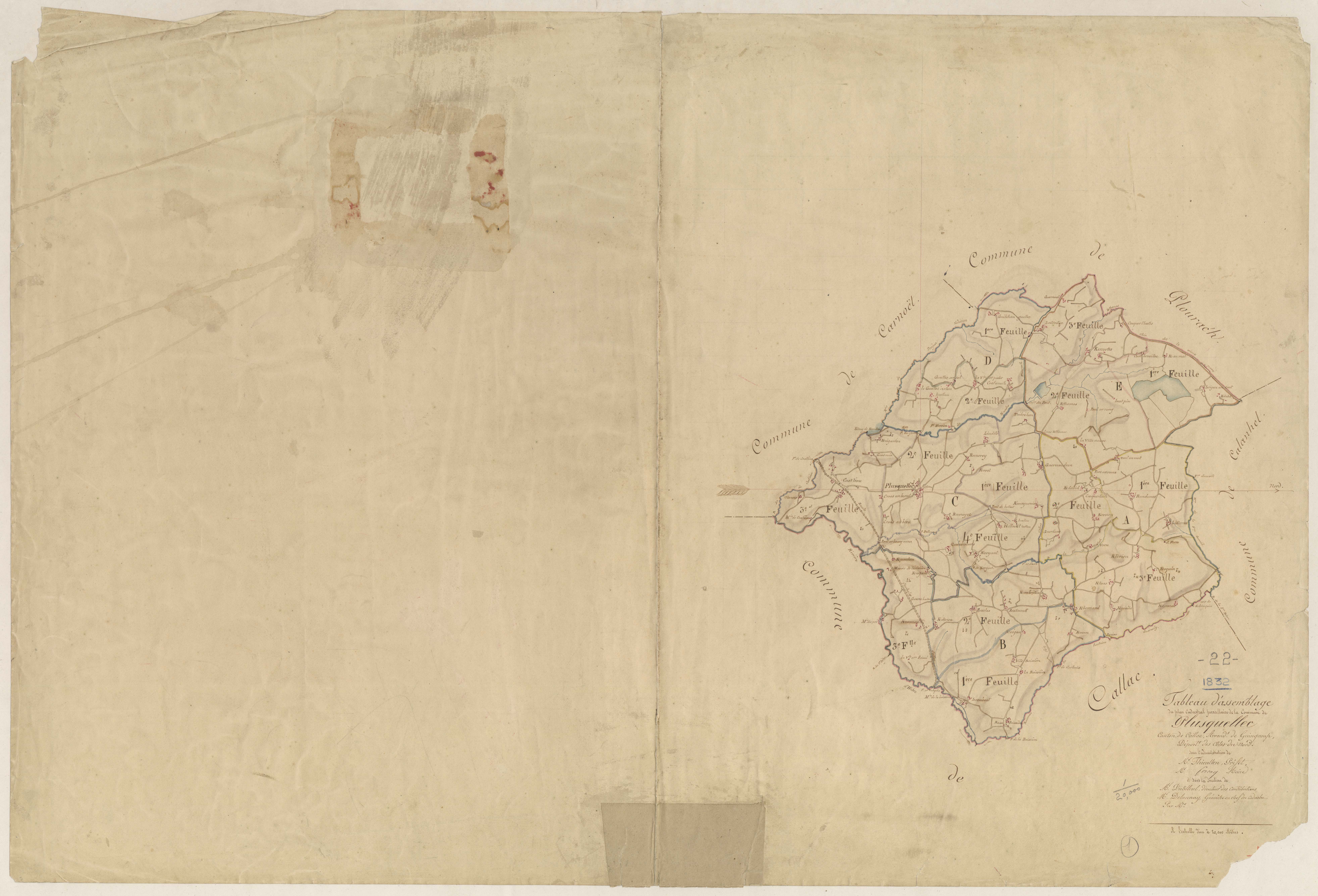 Plusquellec - Tableau d'assemblage