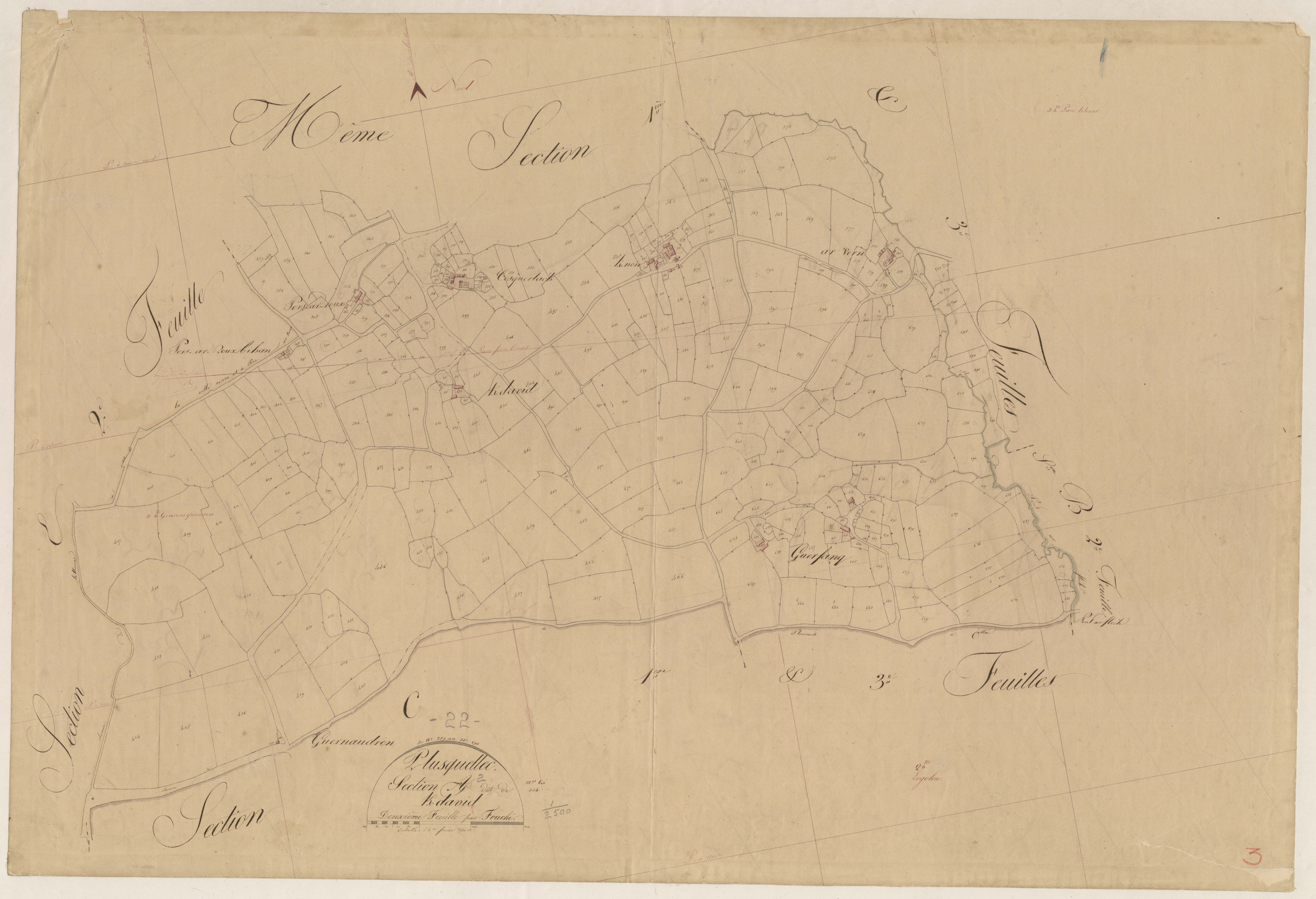 Plusquellec - Section A, 2e feuille