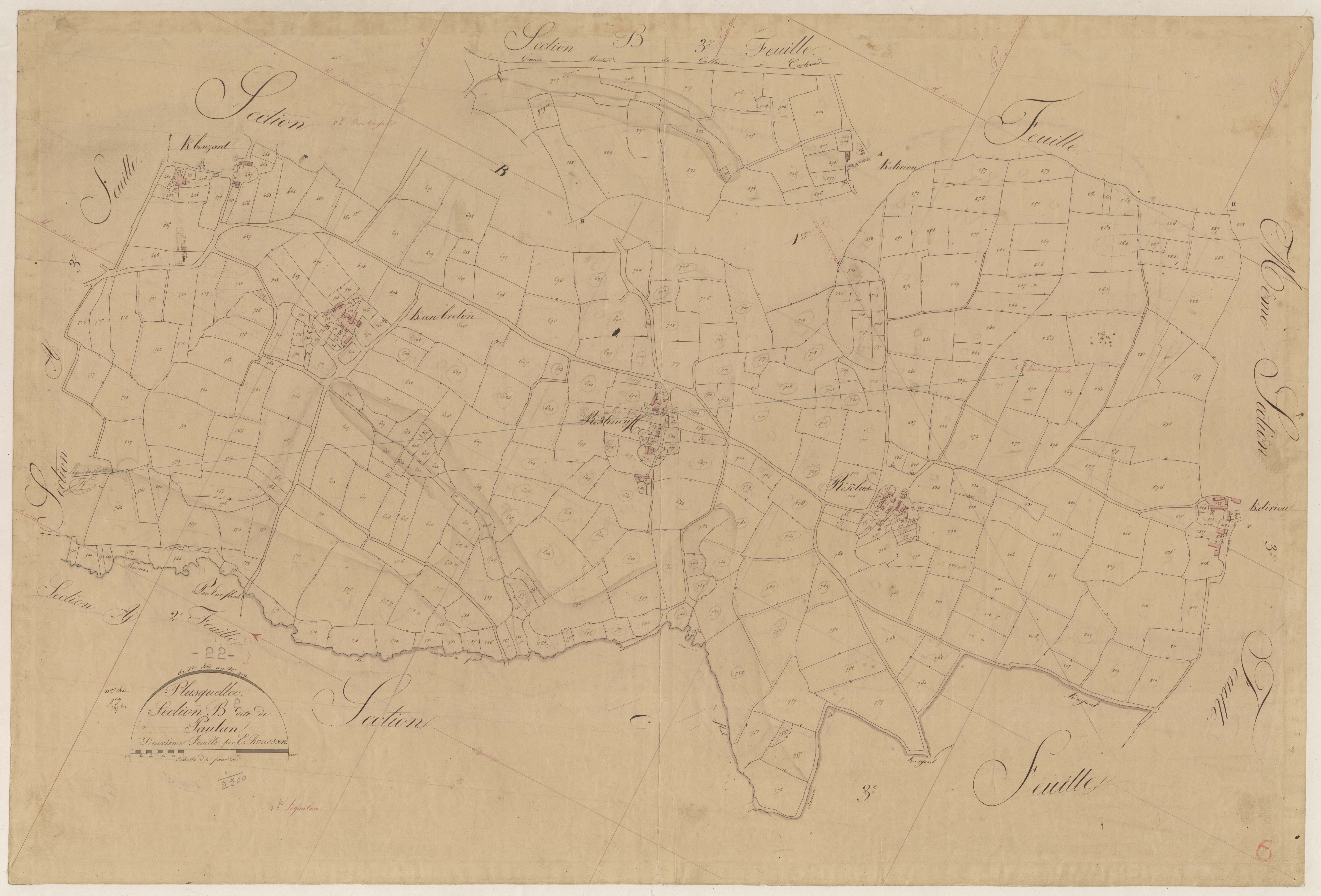 Plusquellec - Section B, 2e feuille