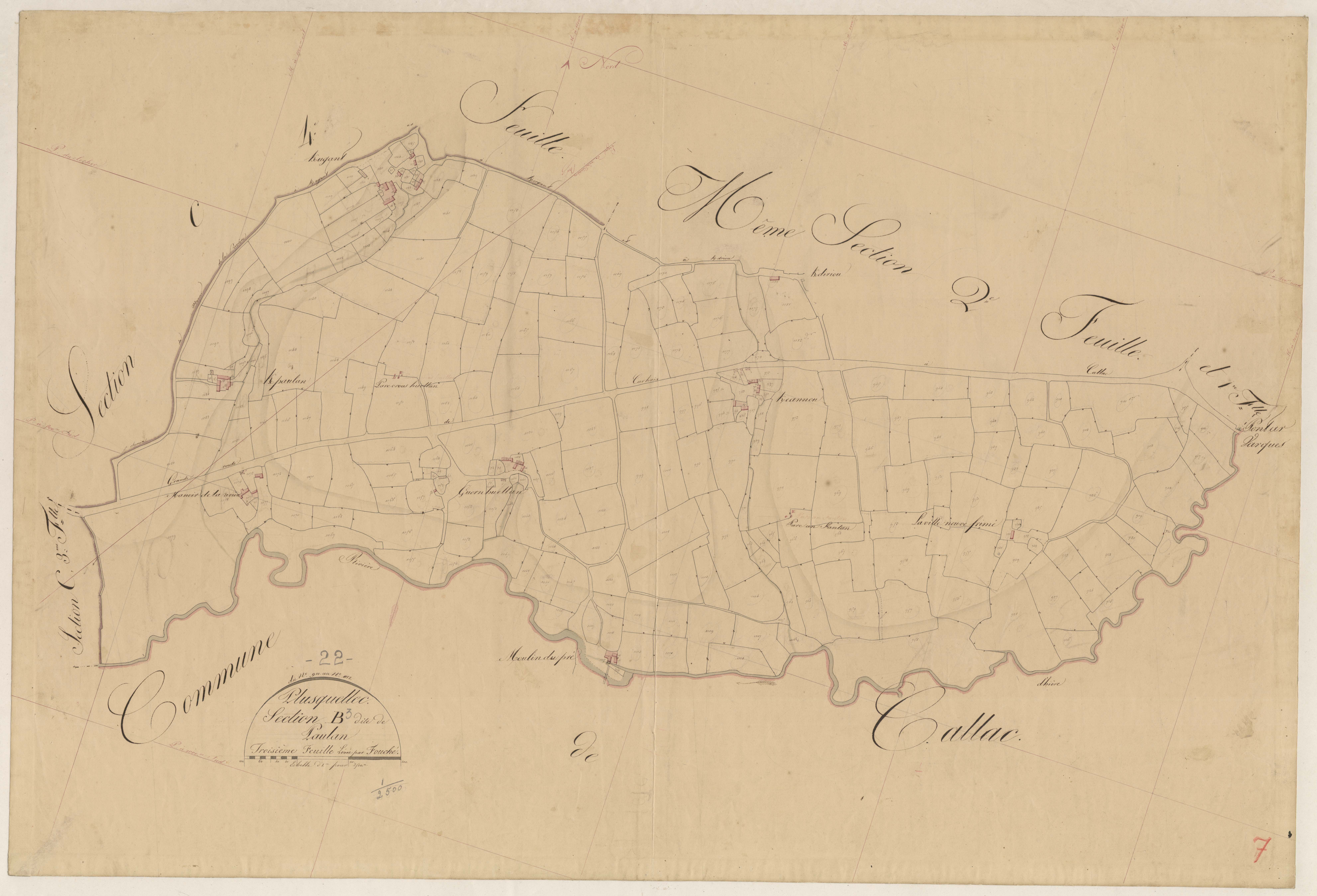Plusquellec - Section B, 3e feuille