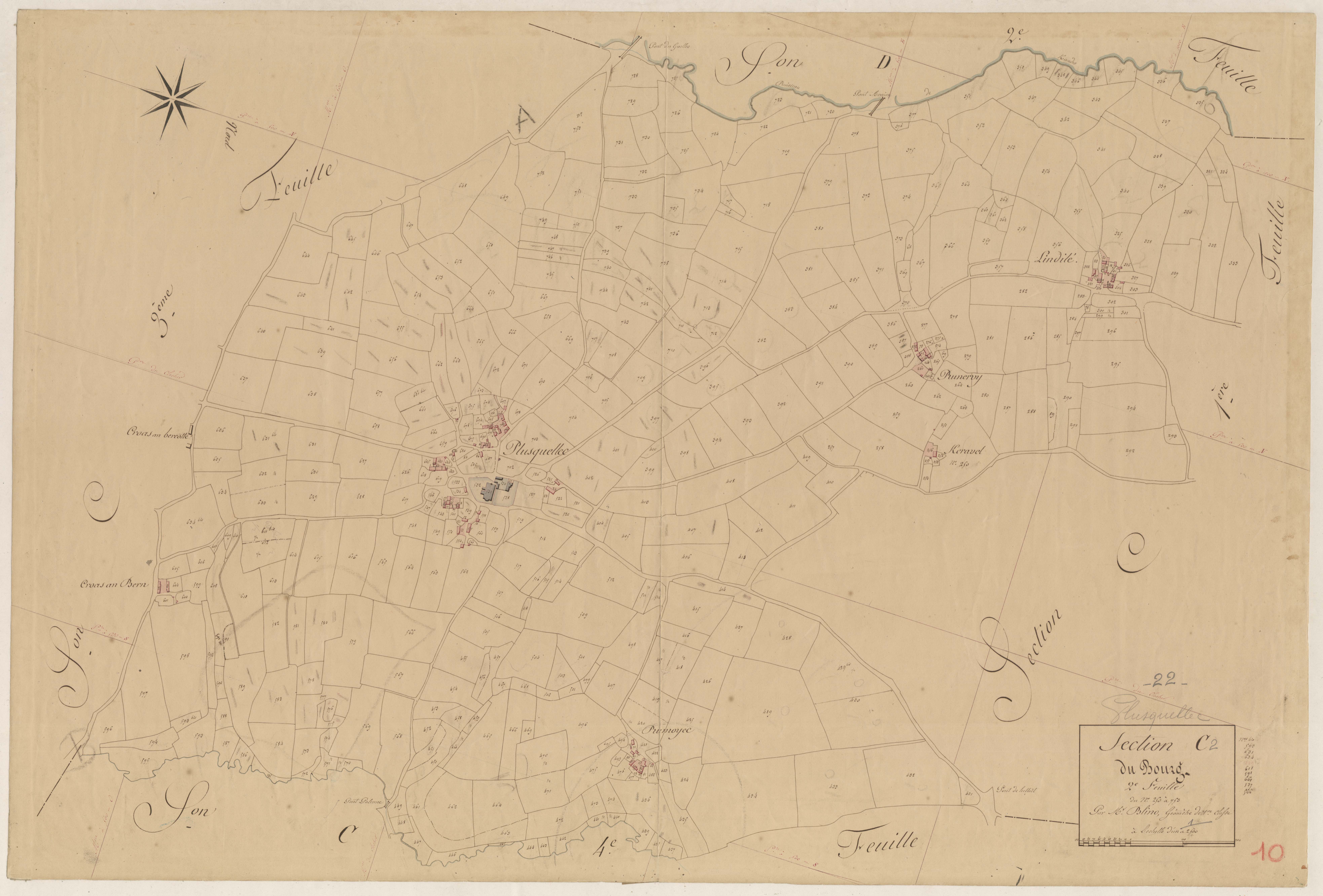 Plusquellec - Section C, 2e feuille