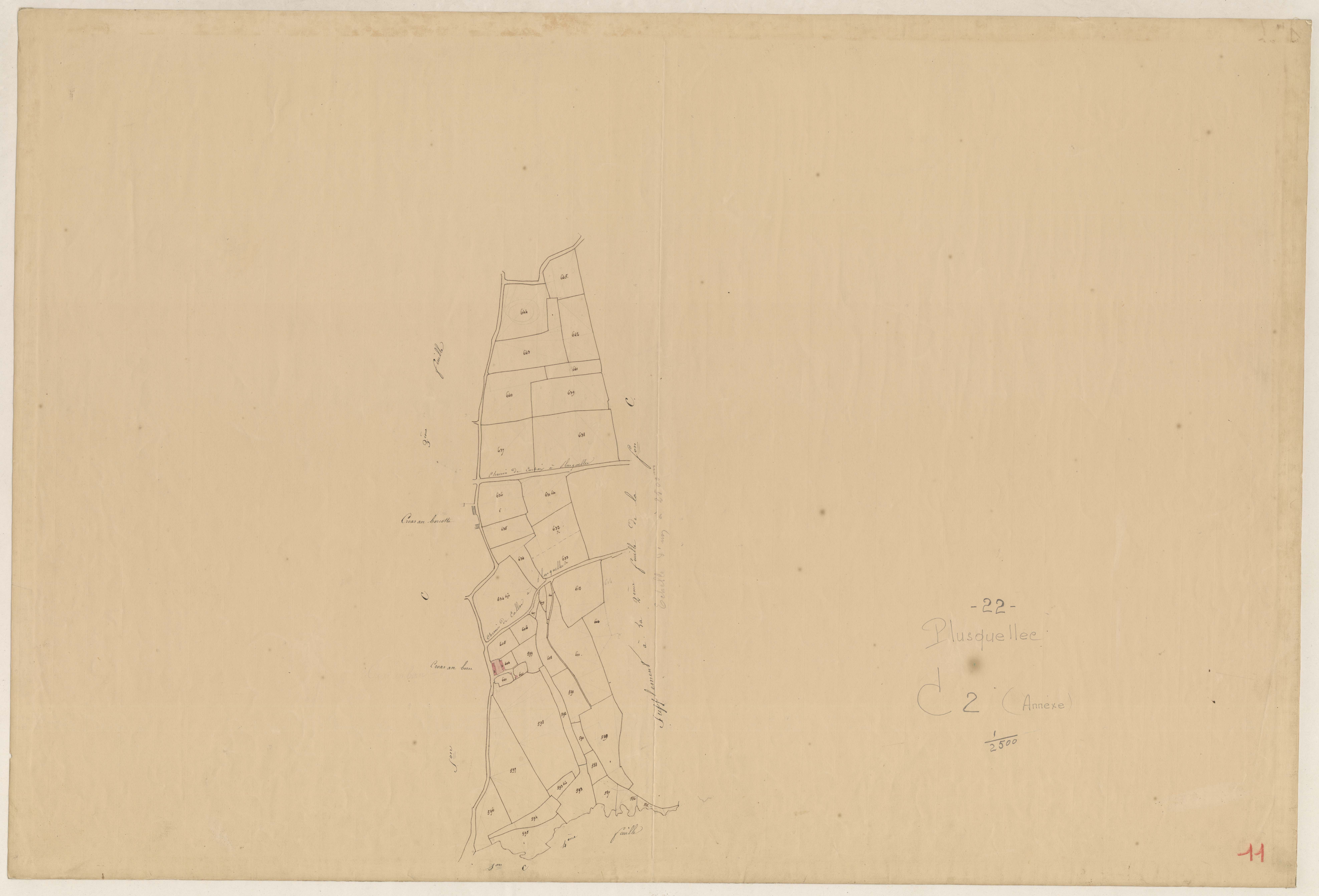 Plusquellec - Section C, 2e feuille : annexe
